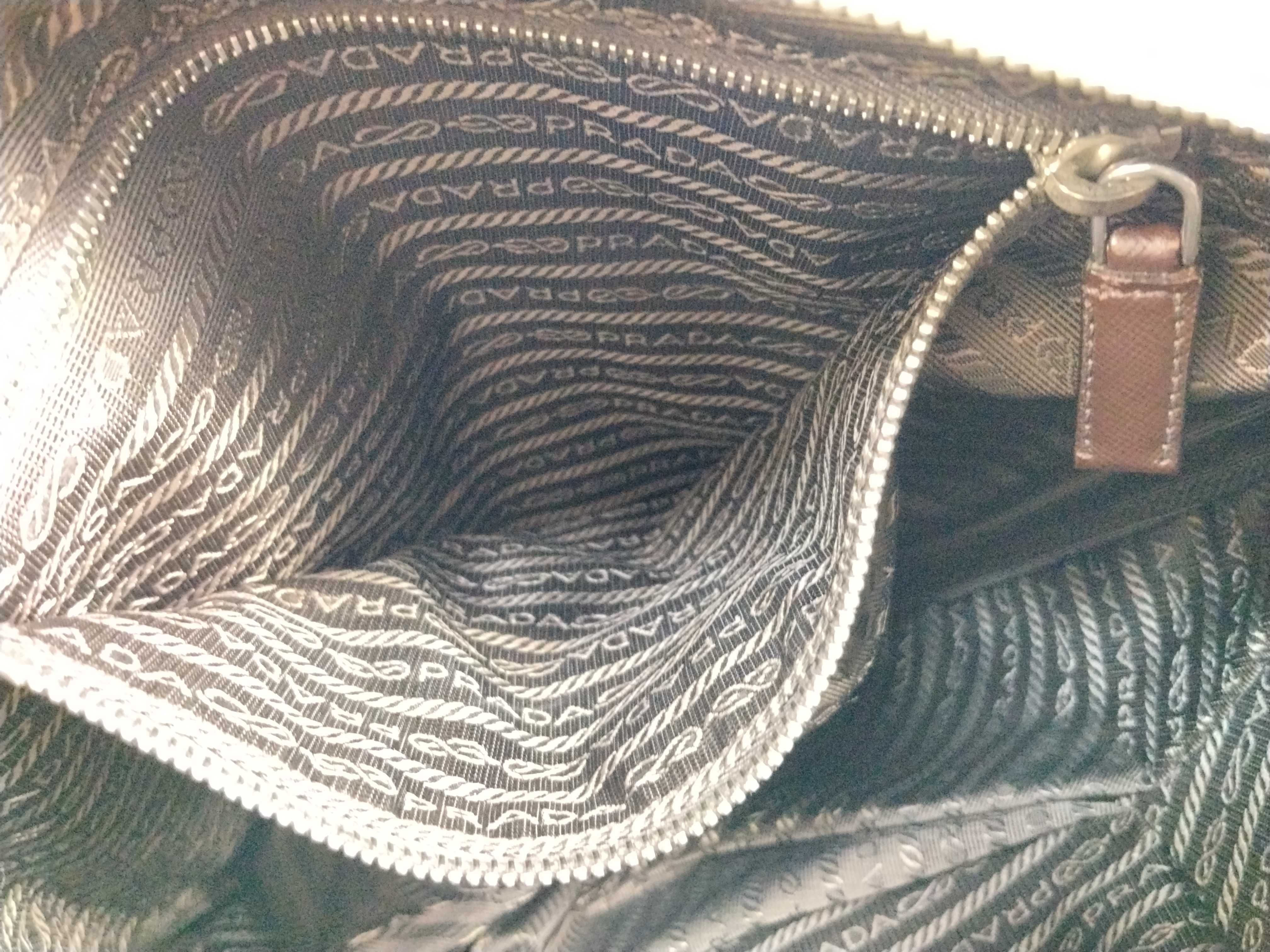 Nylon Shoulder Bag, Khaki Nylon Shoulder Bag — view 13