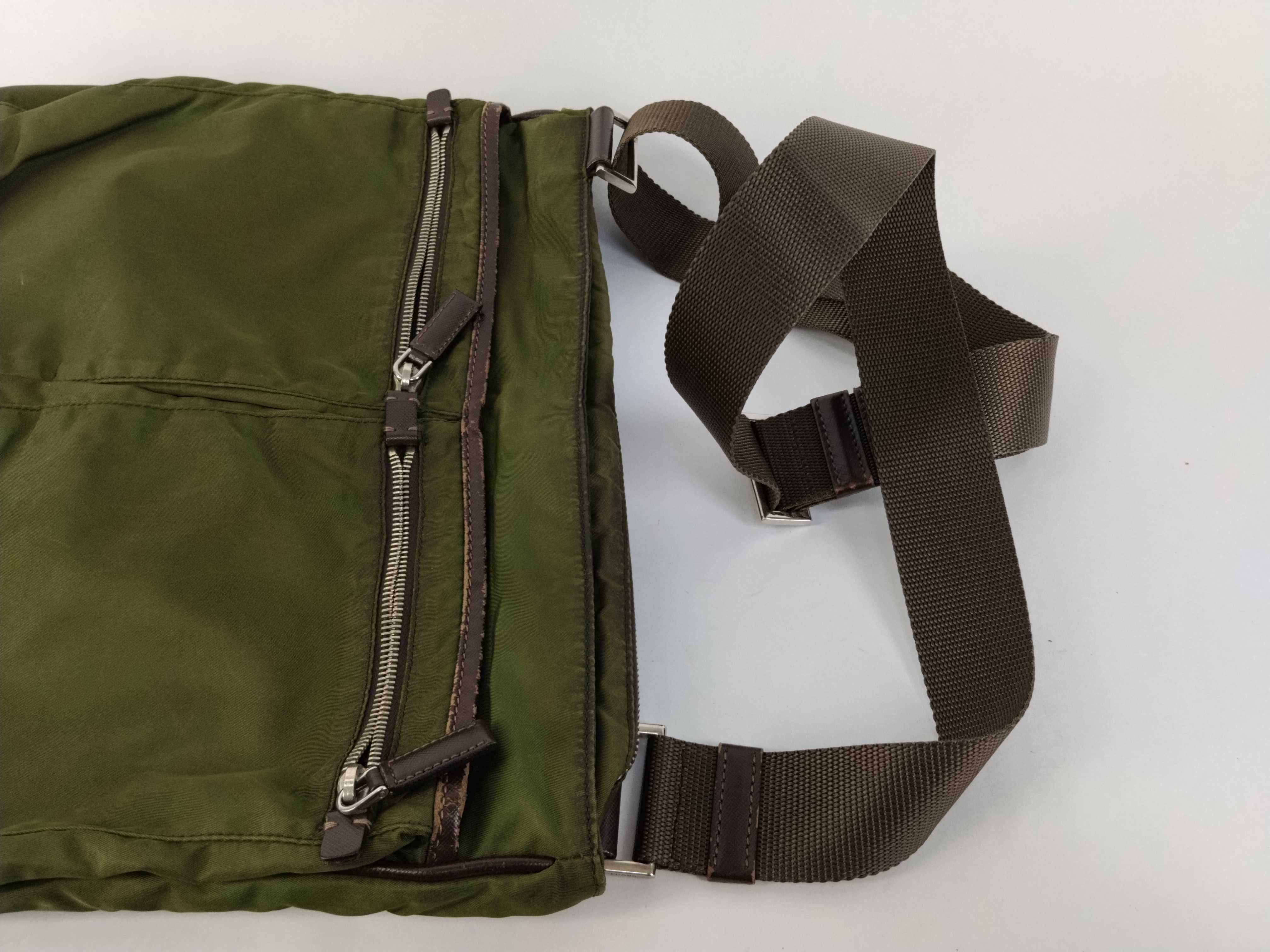 Nylon Shoulder Bag, Khaki Nylon Shoulder Bag — view 3