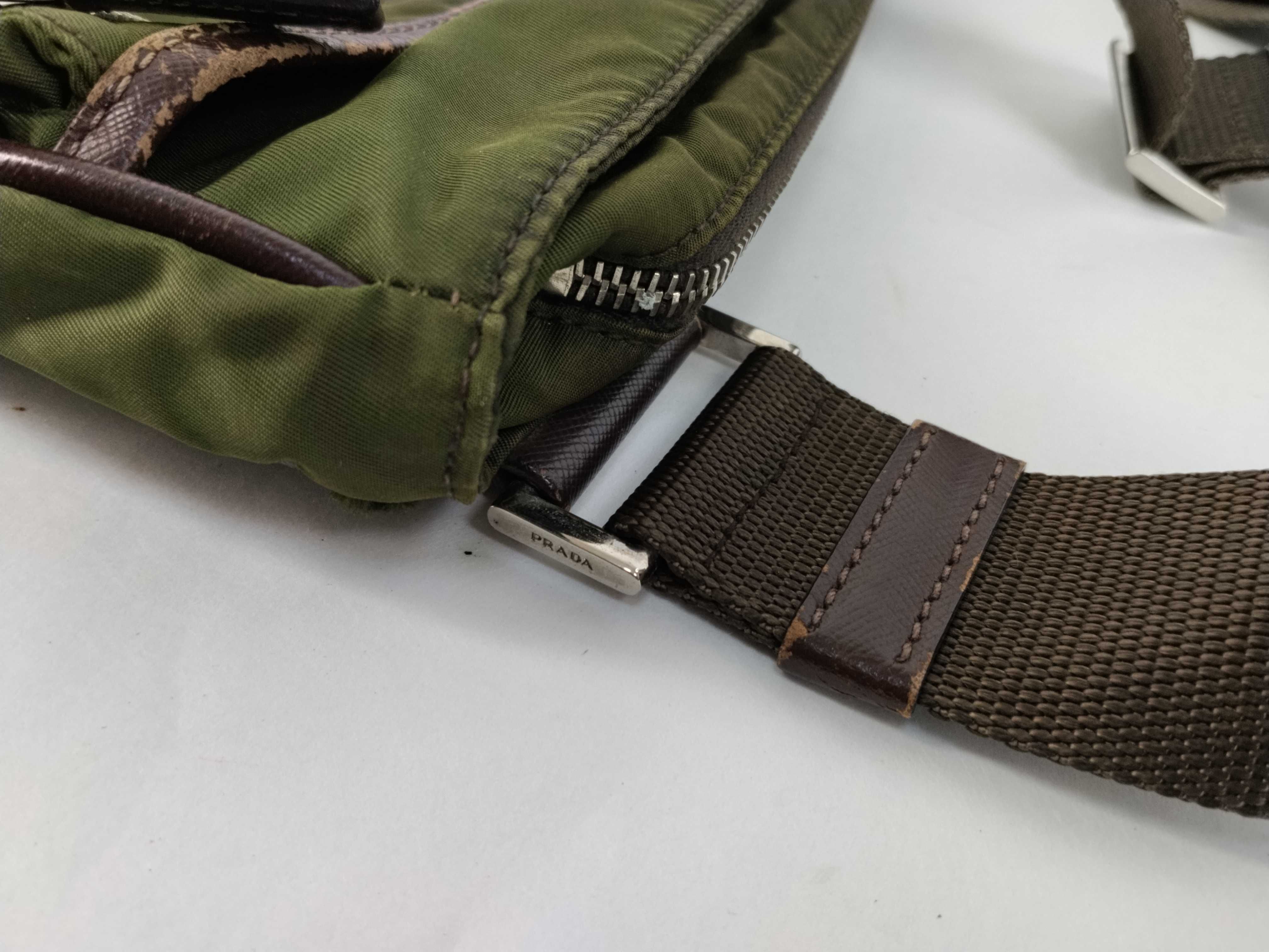Nylon Shoulder Bag, Khaki Nylon Shoulder Bag — view 5