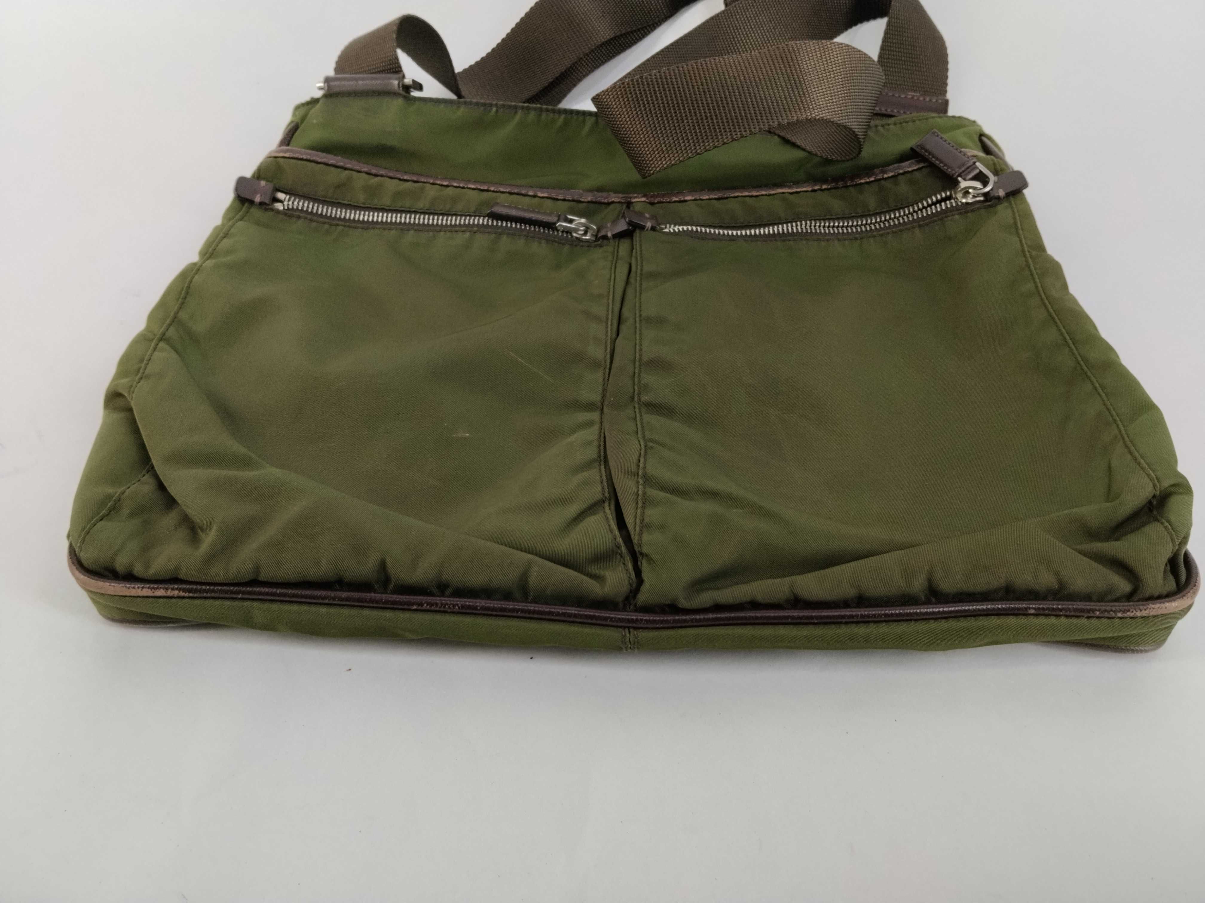 Nylon Shoulder Bag, Khaki Nylon Shoulder Bag — view 7