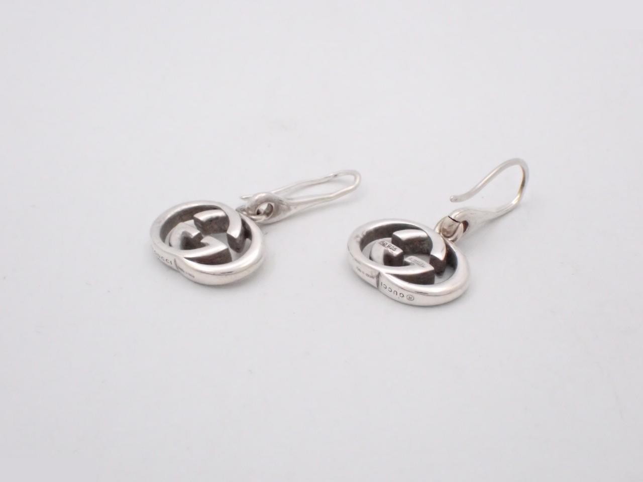 Interlocking earrings, sterling silver 925, 6.8g — view 2