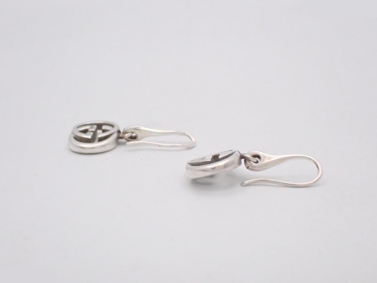 Interlocking earrings, sterling silver 925, 6.8g — view 3