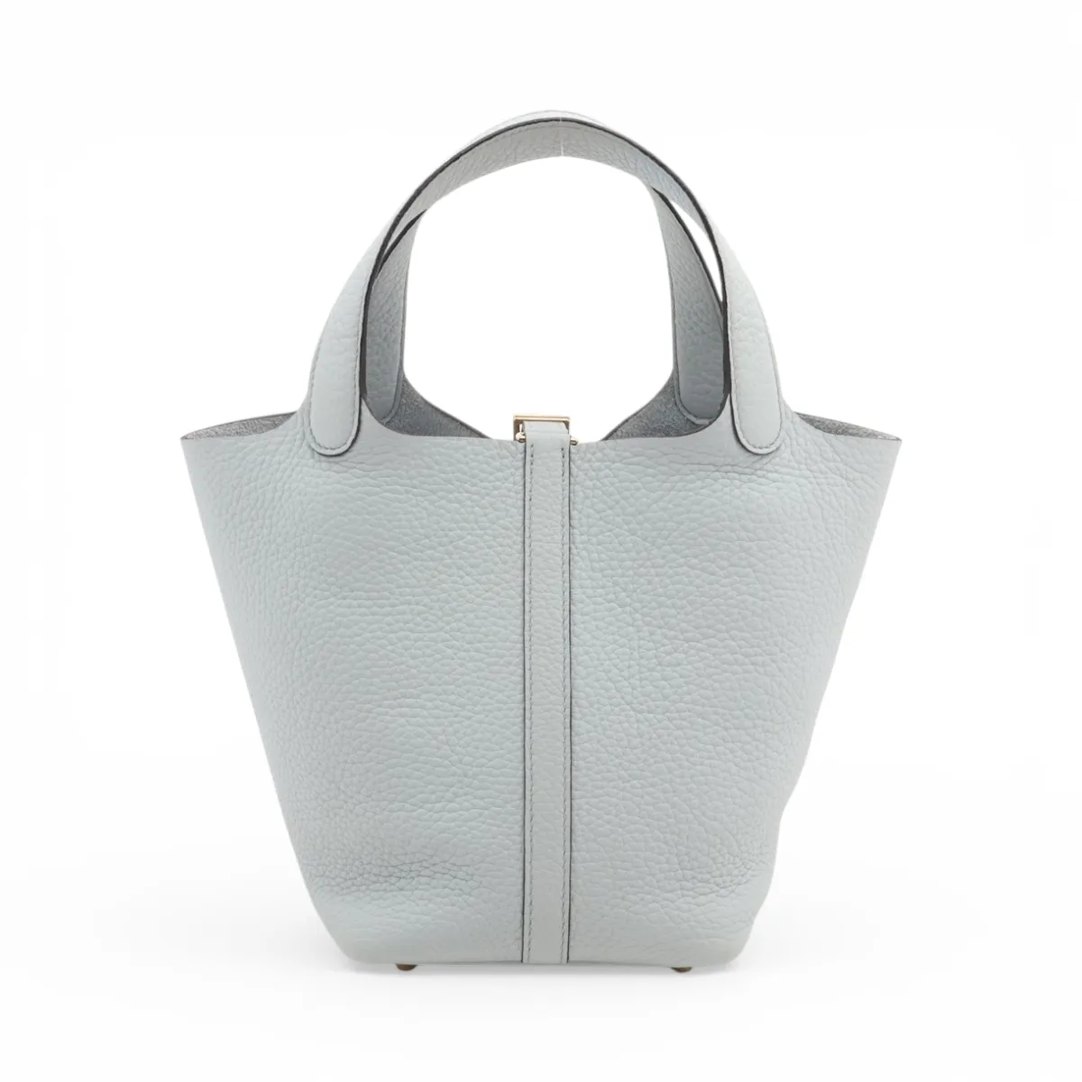 Picotin Lock 18 PM, Taurillon Clemence leather, Pale Blue, Gold hardware, Z: 2021 — view 2