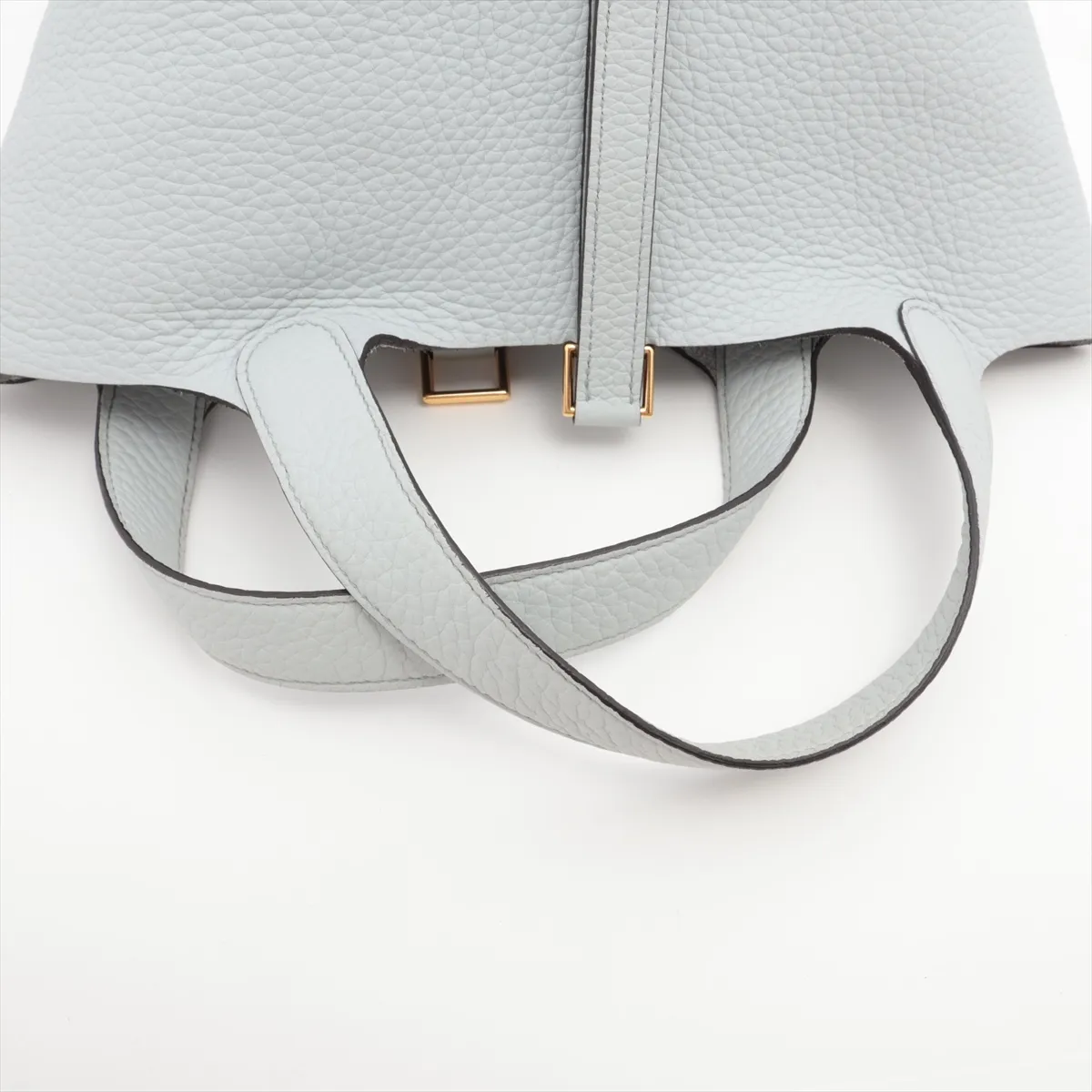 Picotin Lock 18 PM, Taurillon Clemence leather, Pale Blue, Gold hardware, Z: 2021 — view 5