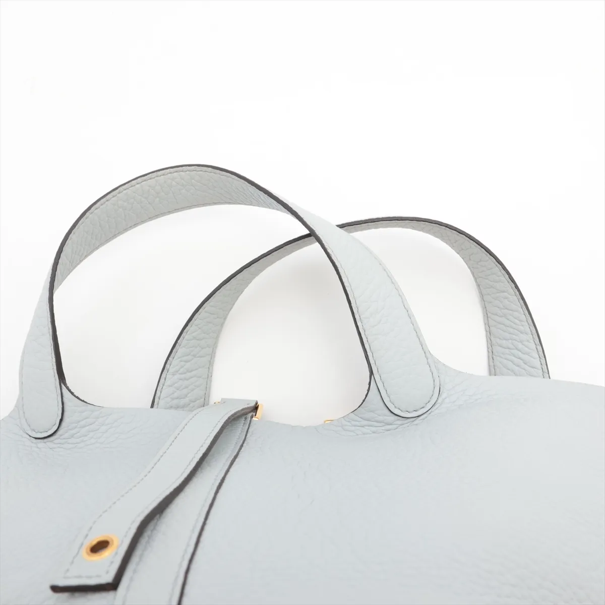Picotin Lock 18 PM, Taurillon Clemence leather, Pale Blue, Gold hardware, Z: 2021 — view 6