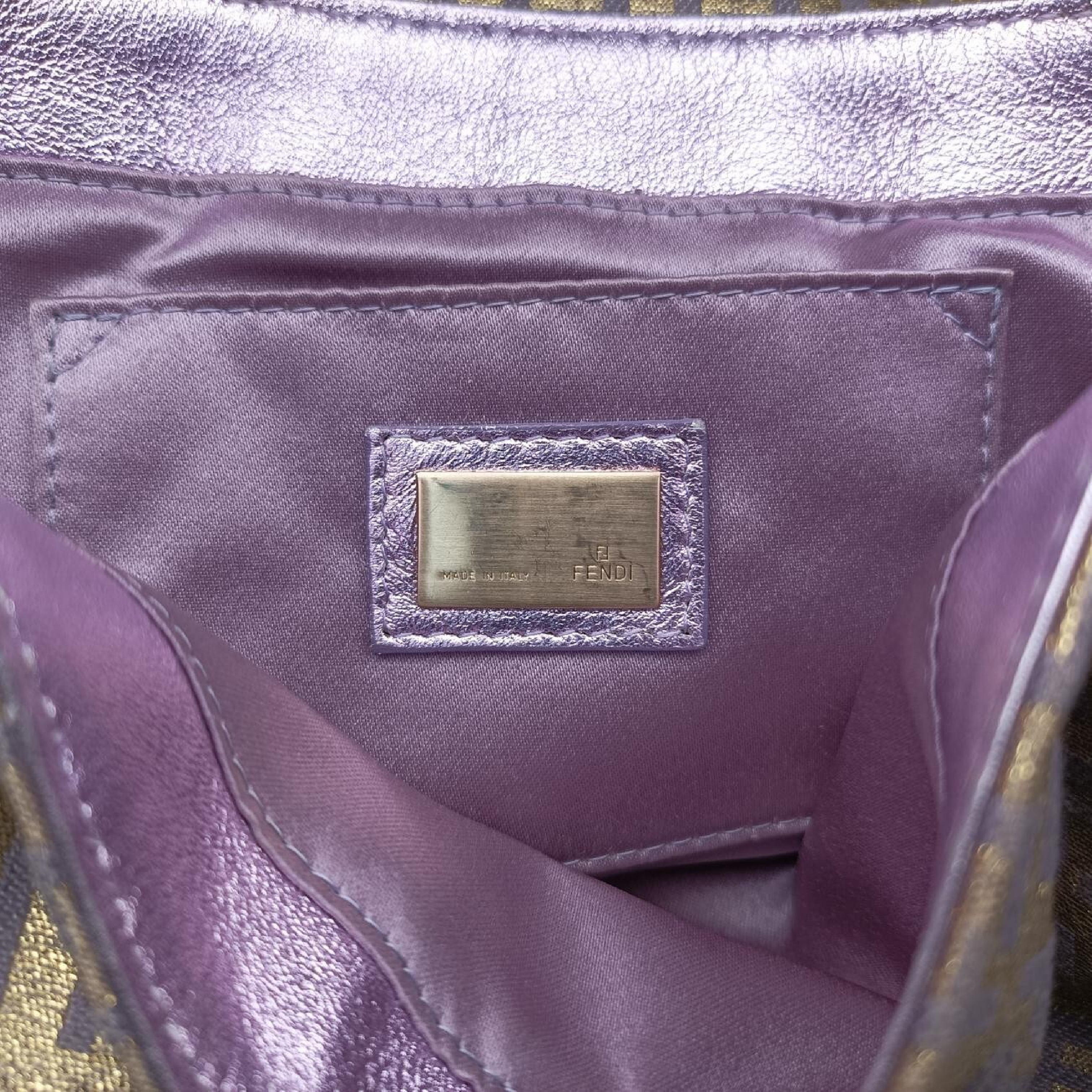 Zucchino Turnlock Gold x Multicolor Canvas x Leather Handbag 8BR429 2354/8BR429/MXK/058 — view 7