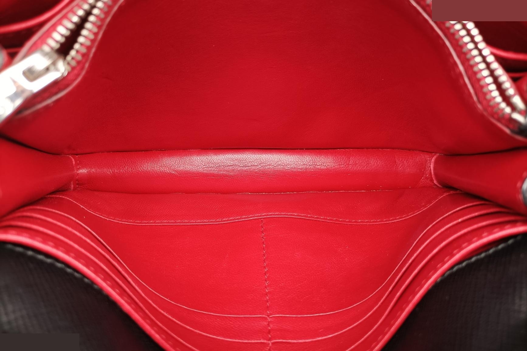 Lip print Saffiano leather, pink x multicolor — view 6