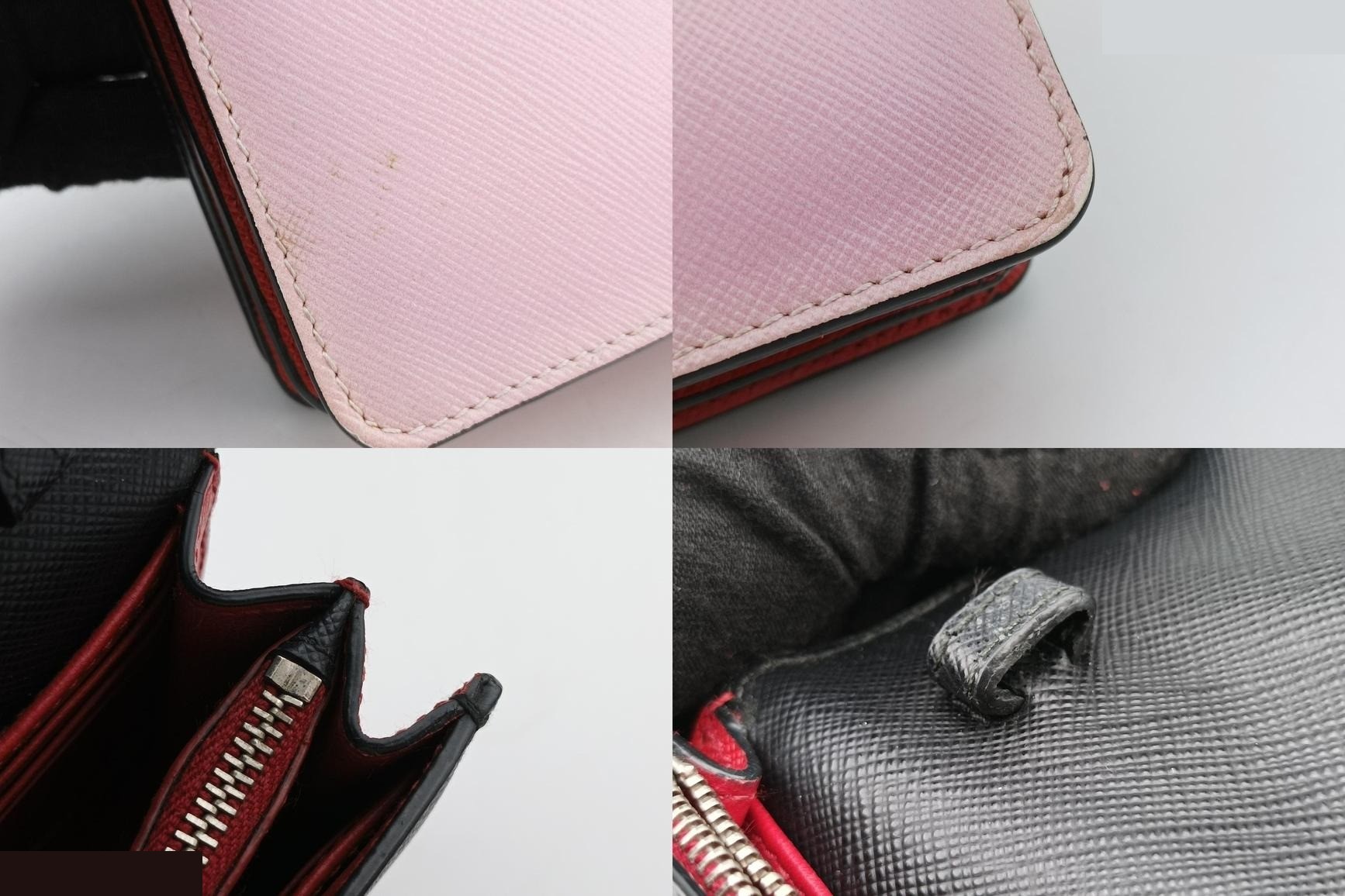 Lip print Saffiano leather, pink x multicolor — view 10