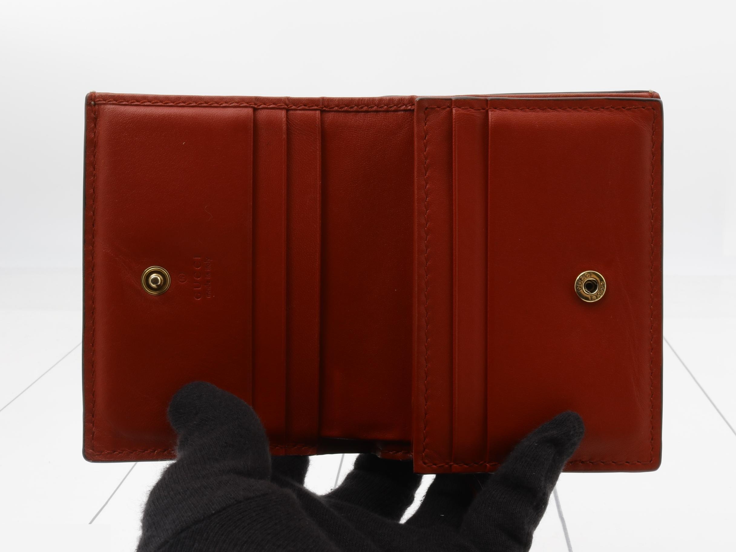 476050 GG Supreme Cherry Bi-fold Wallet Beige — view 4