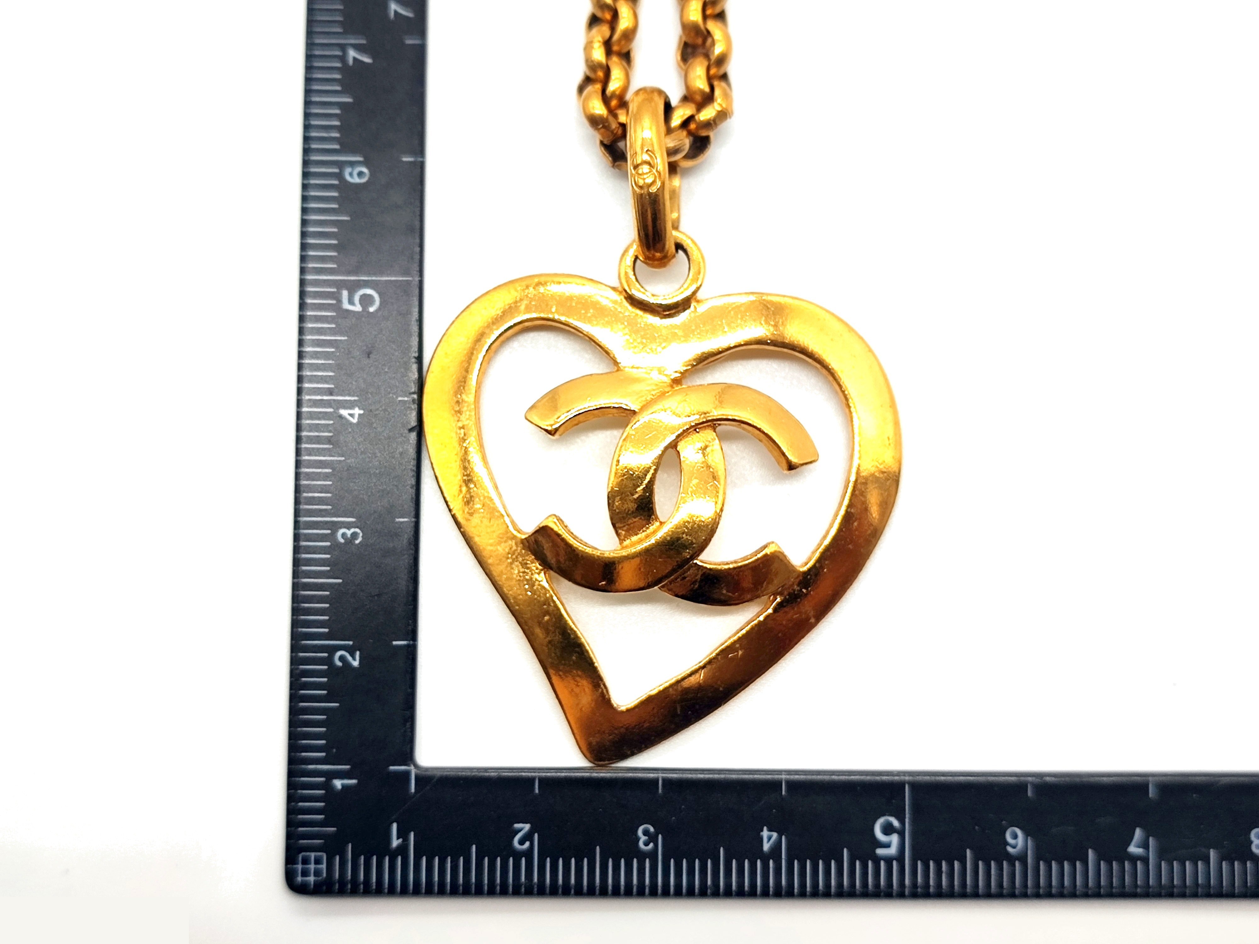 Coco Mark Heart Necklace, 95P, Chain approx. 60cm — view 3
