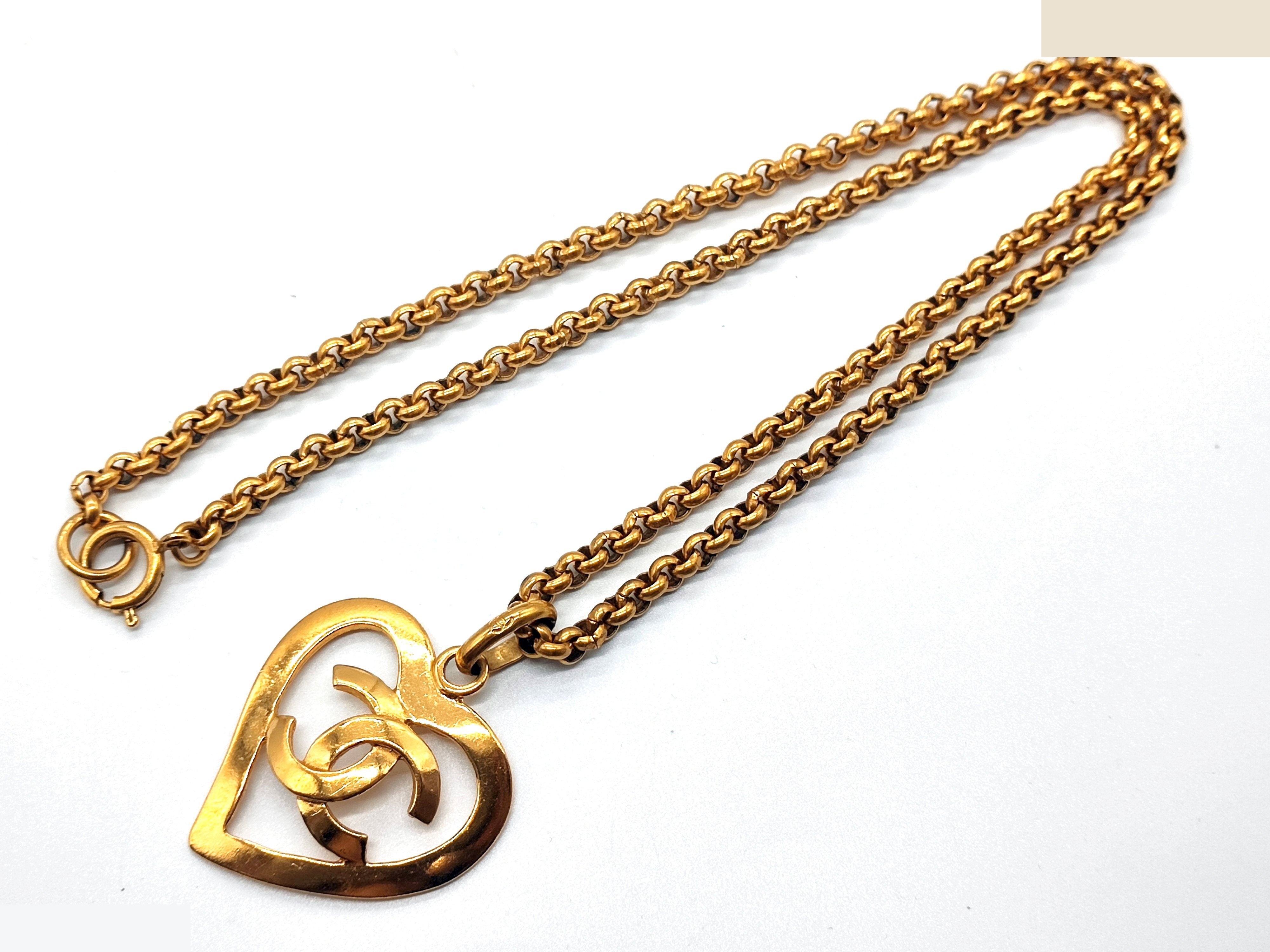 Coco Mark Heart Necklace, 95P, Chain approx. 60cm — view 4
