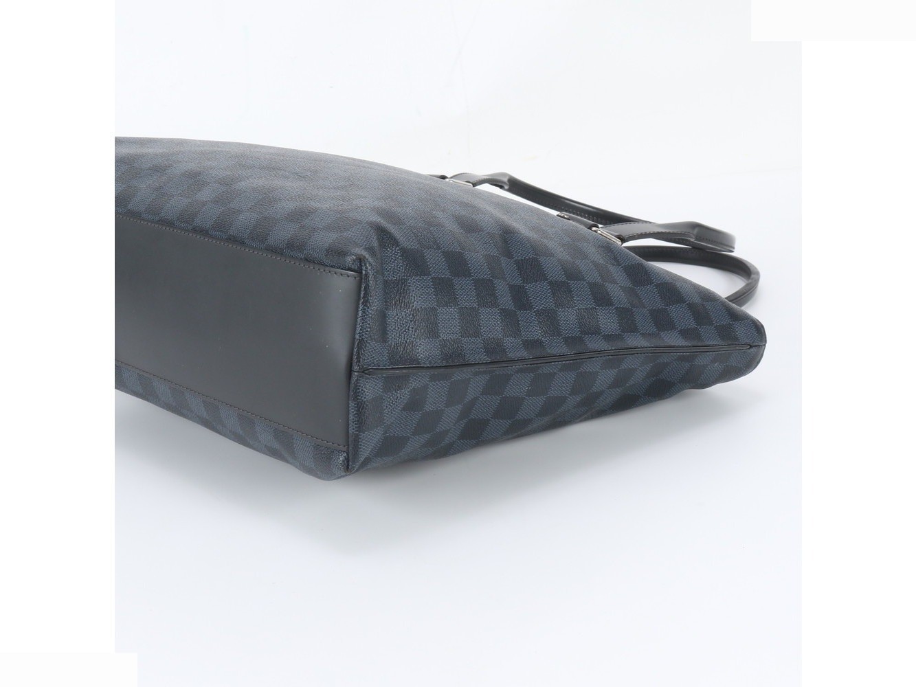 Damier Cobalt Cabas Voyage N41397 Leather Tote Bag — view 4