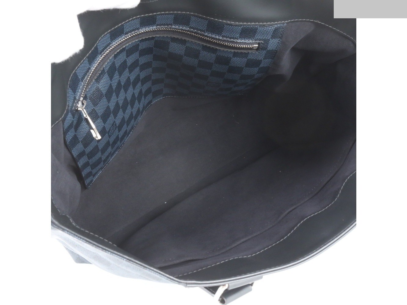 Damier Cobalt Cabas Voyage N41397 Leather Tote Bag — view 7