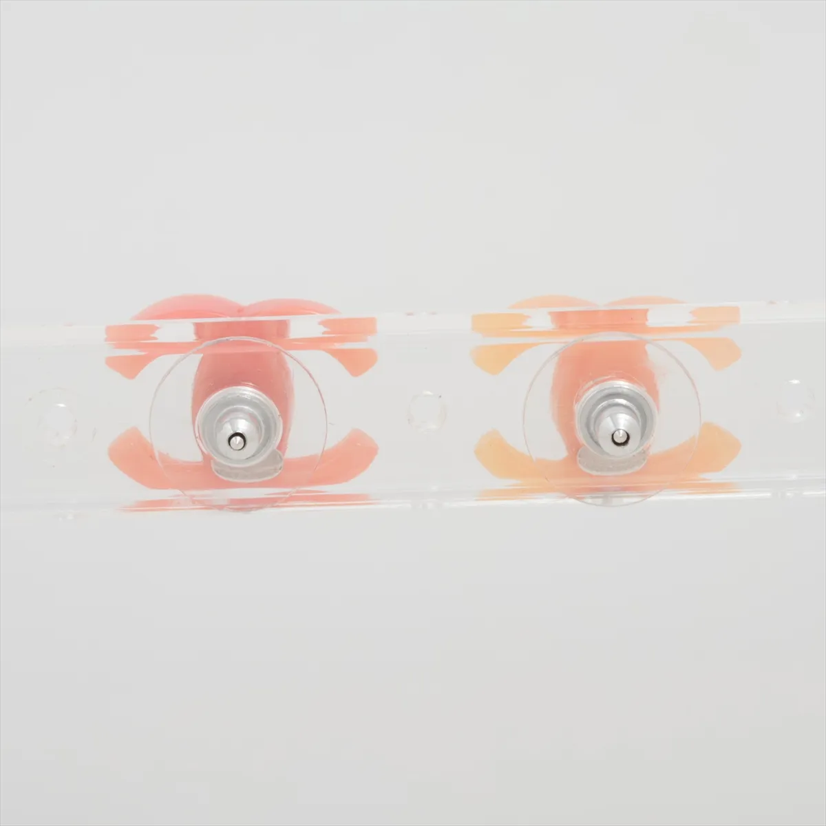 Coco Mark 04P Earrings (Pair) Resin Pink - — view 2