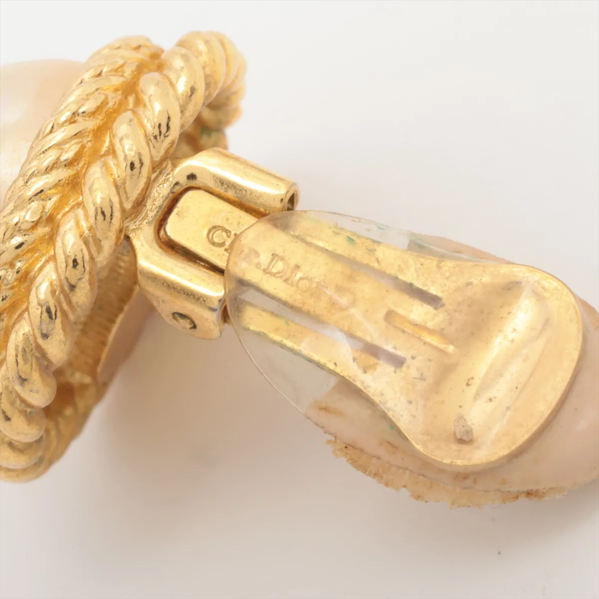 earrings (for both ears), GP x faux pearl, gold, — view 5