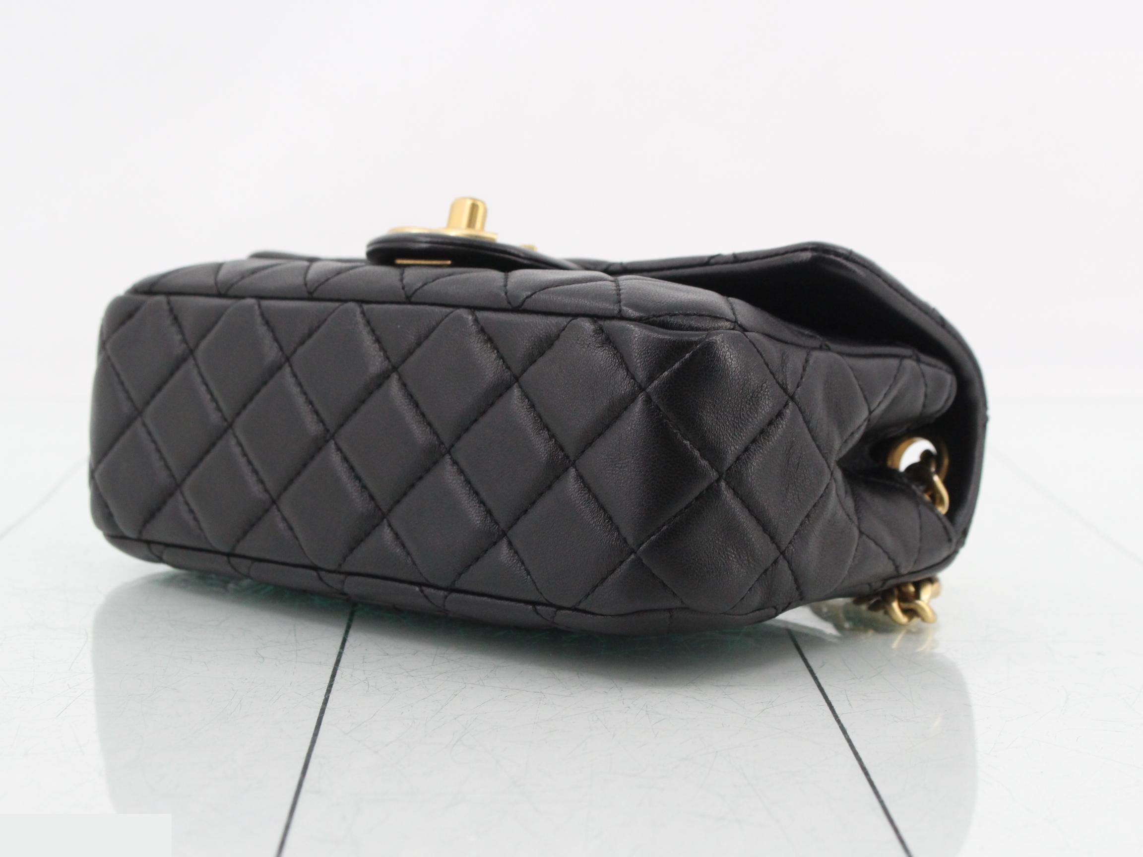 Matelassé Lambskin Colored Stone Shoulder Bag — view 6