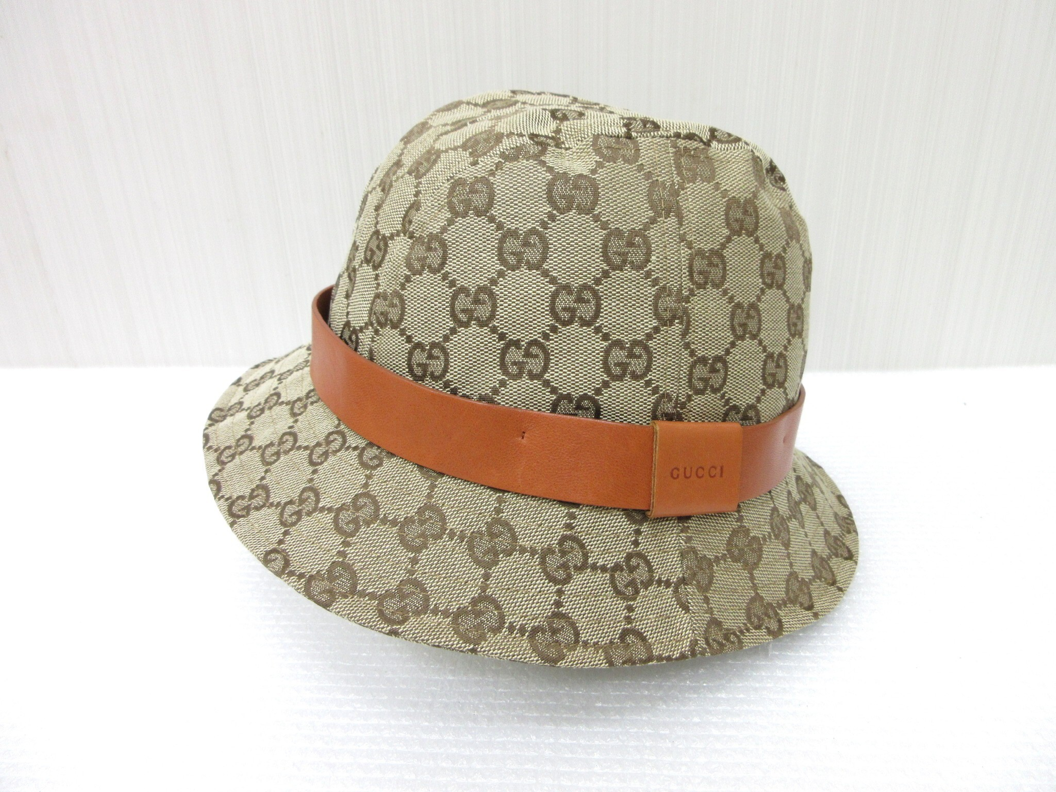 GG Canvas Leather Bucket Hat (Hat, Other Accessories)