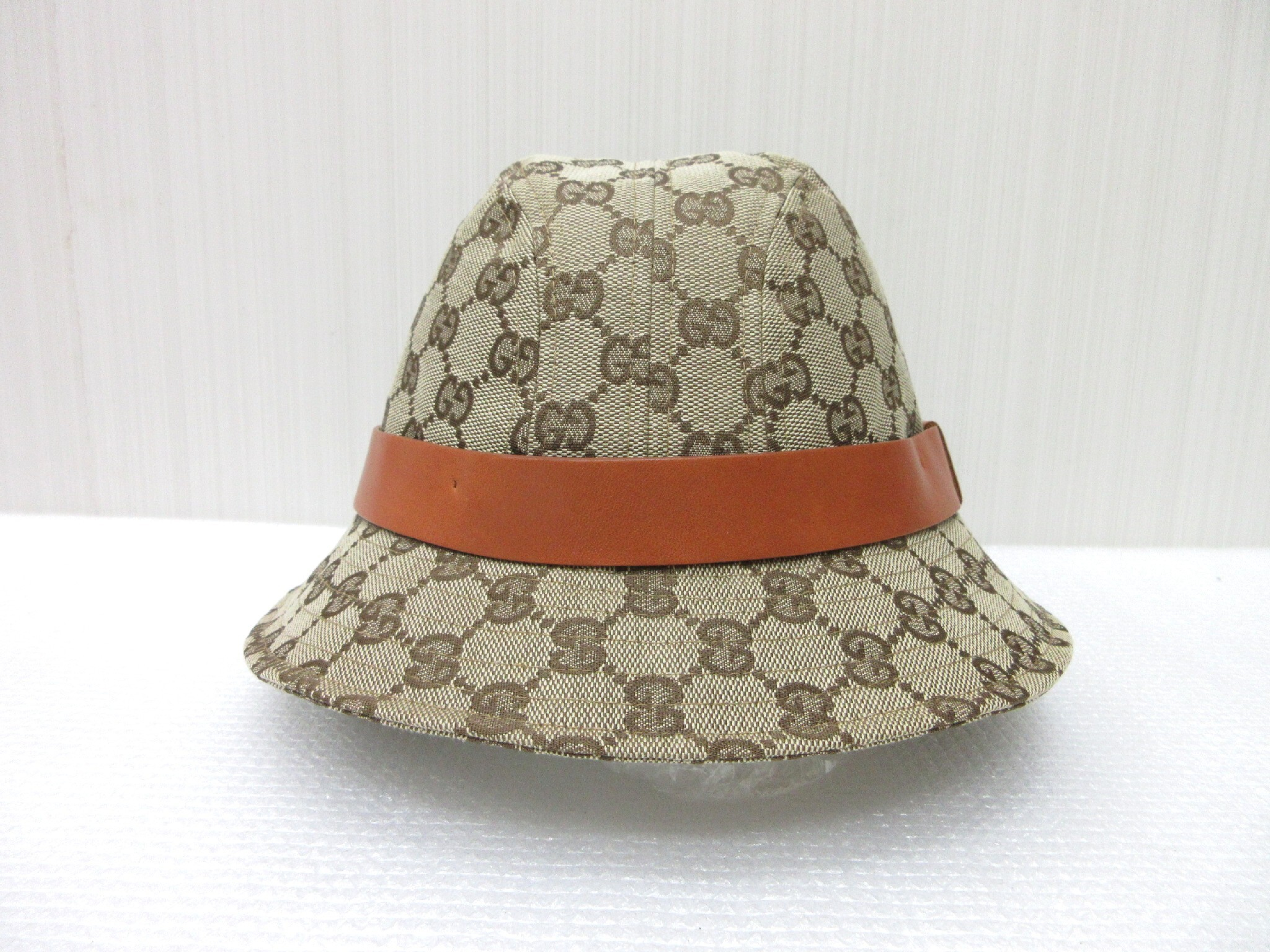 GG Canvas Leather Bucket Hat (Hat, Other Accessories) — view 4