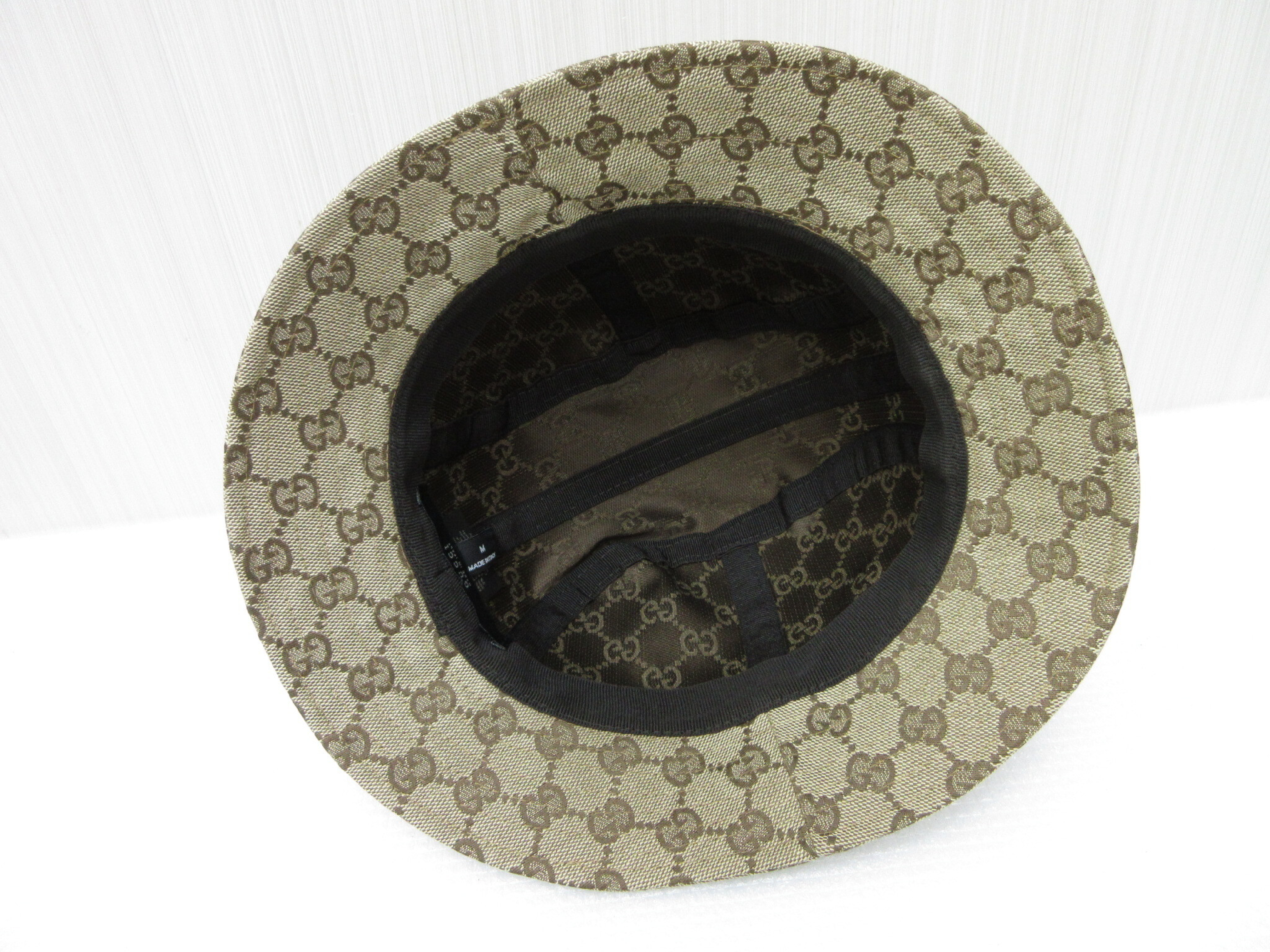 GG Canvas Leather Bucket Hat (Hat, Other Accessories) — view 6
