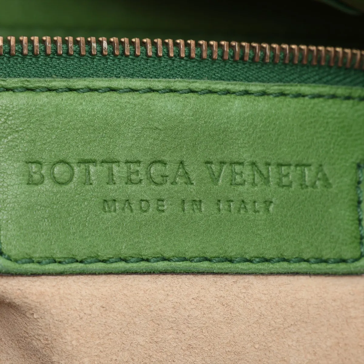 Intrecciato Hobo Leather Shoulder Bag, Green, 115653 — view 9