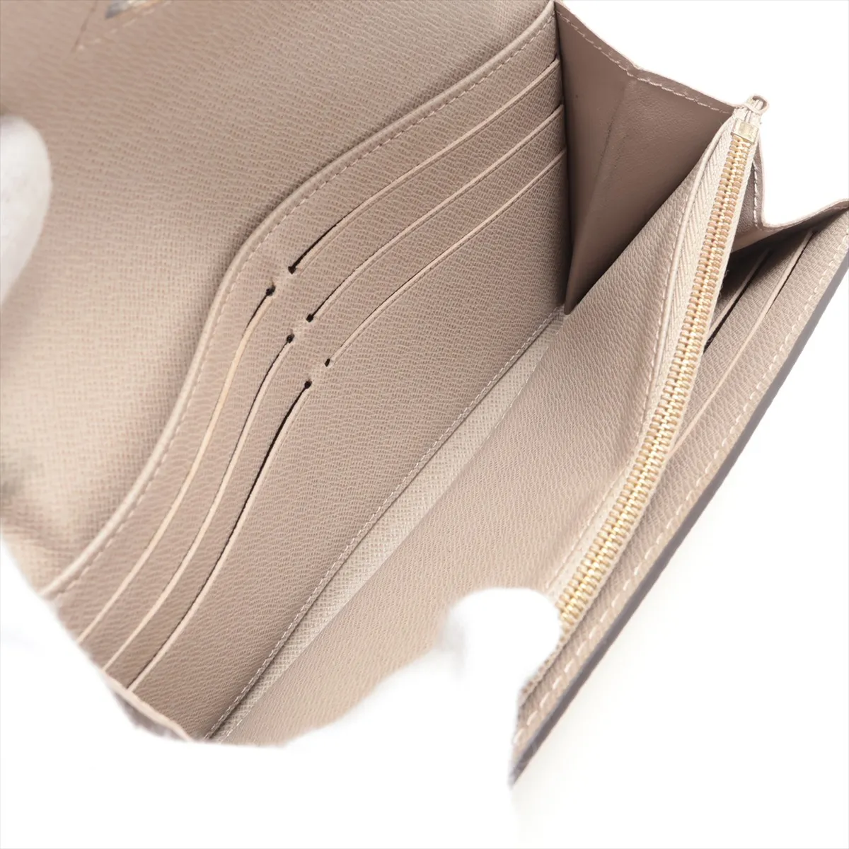 Epi Portefeuille Twist M67510 Galet Long Wallet with initials; RFID detected. — view 5