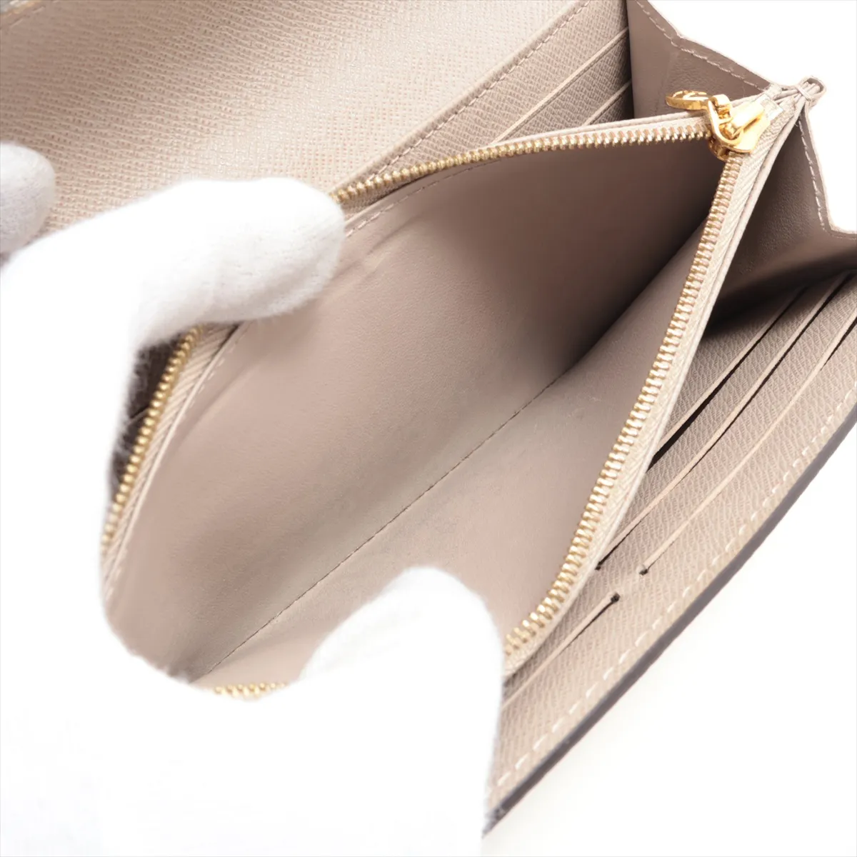 Epi Portefeuille Twist M67510 Galet Long Wallet with initials; RFID detected. — view 8