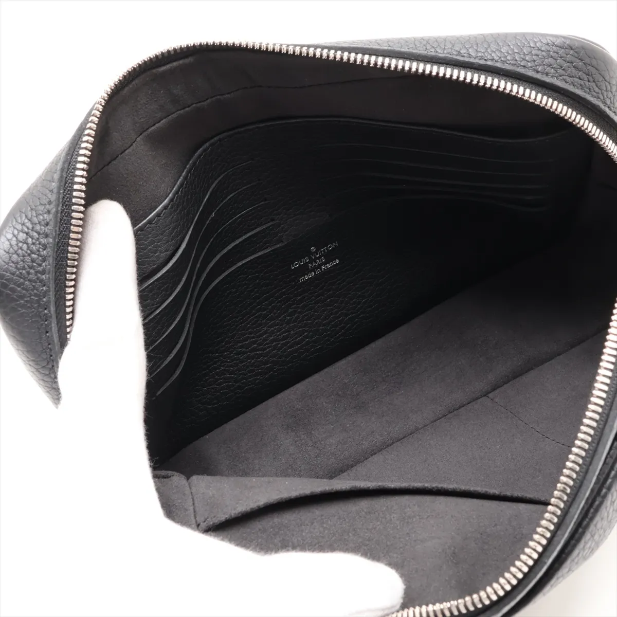 Taurillon Pochette Kasai M51823 SR0240 Black (RFID detected) — view 6