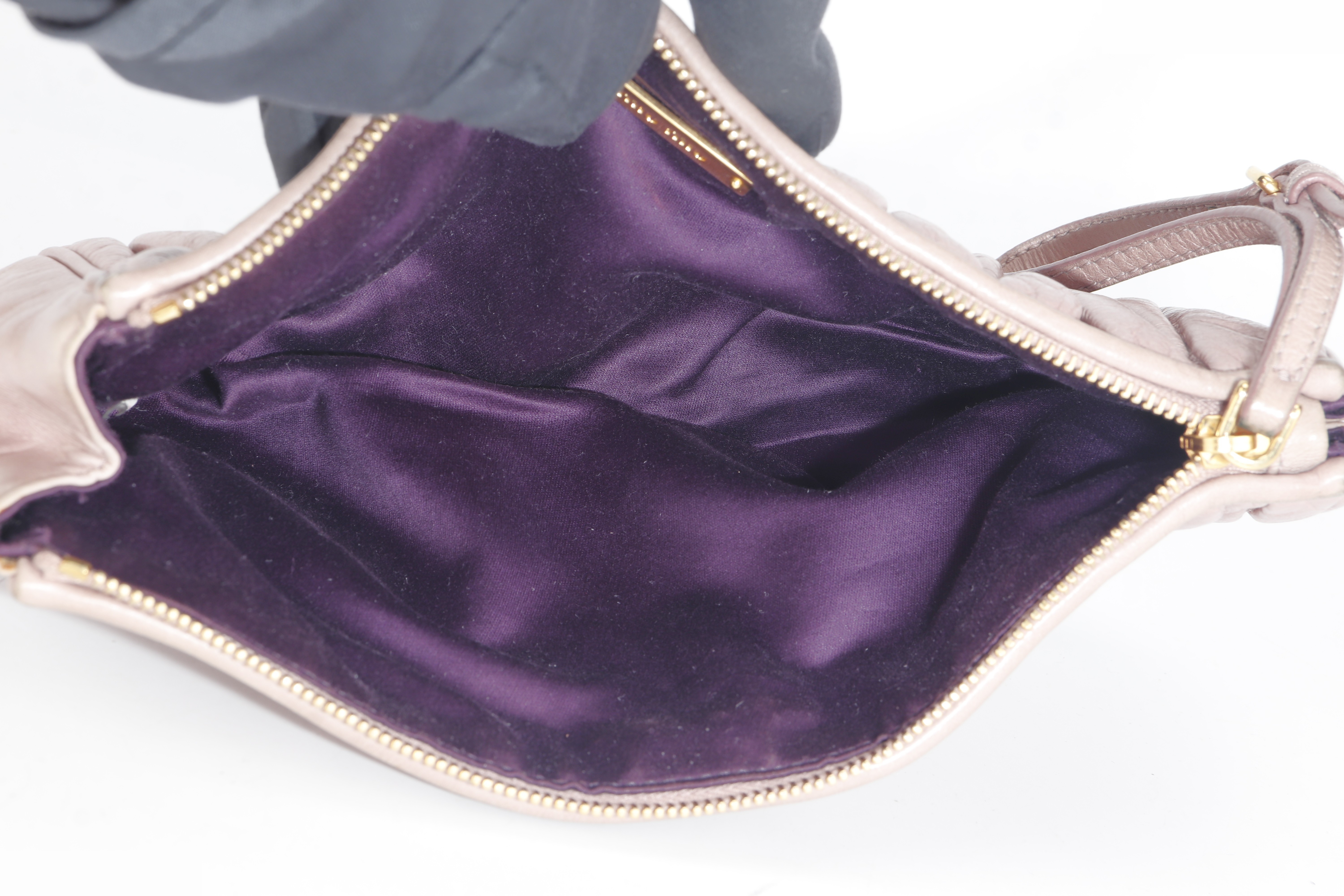 NAPPA MATELASSE WRISTLET PINK GHW — view 10