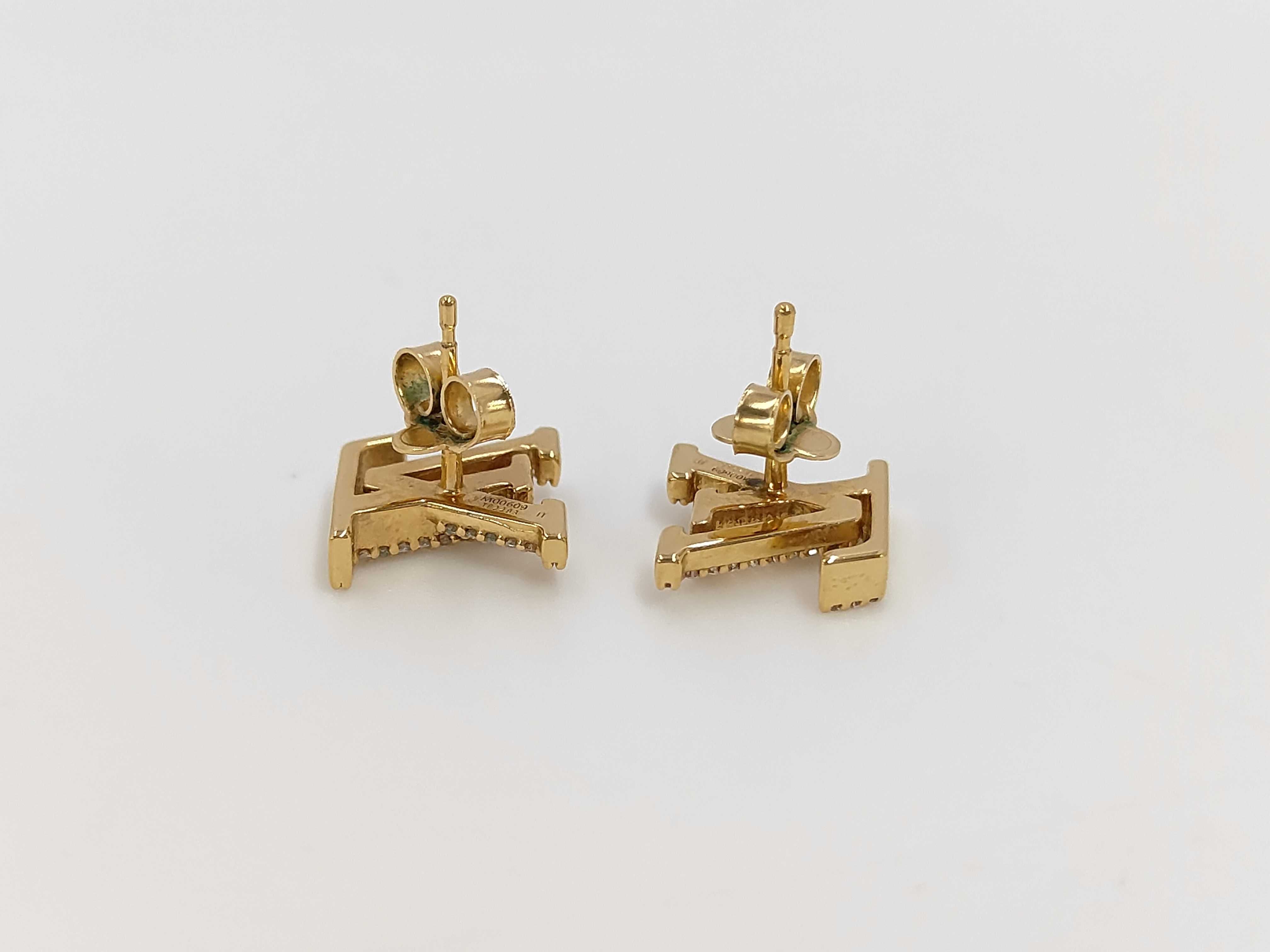 Iconic Strass Gold Earrings — view 3