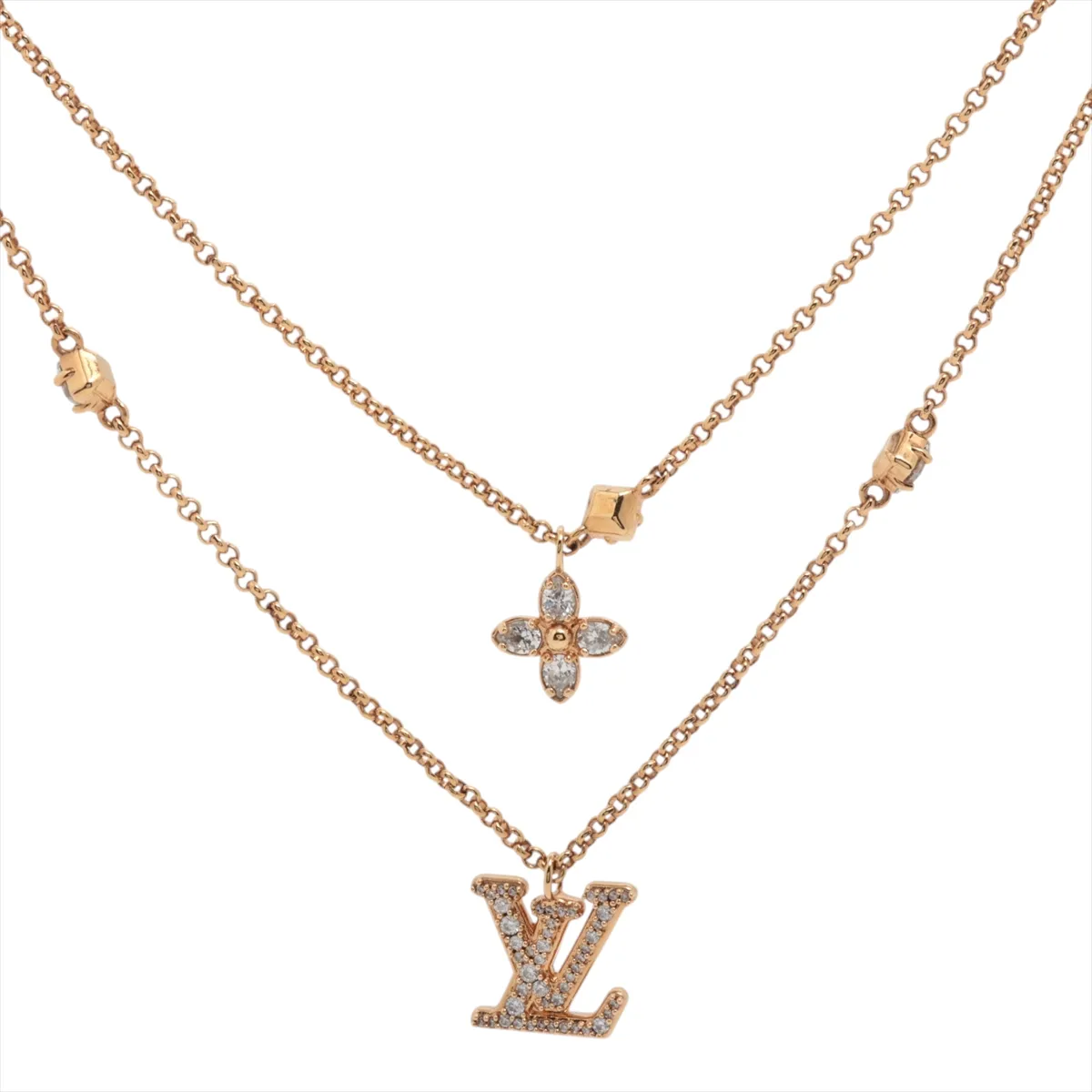M01845 Necklace Lady LV TE3234 Necklace GP Gold