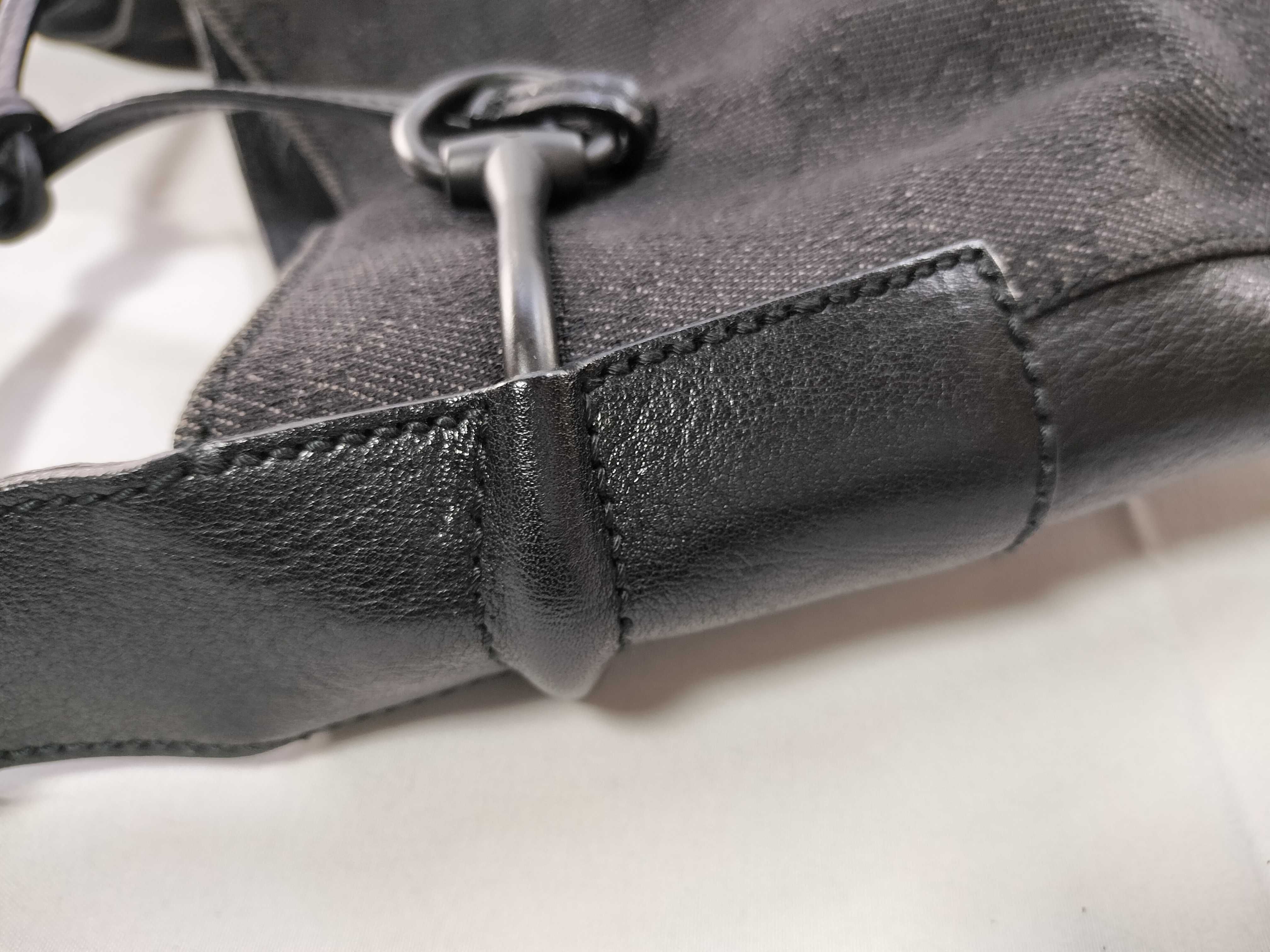 GG Canvas Horsebit One-Shoulder Bag 101975 214397 Black Shoulder Bag — view 5