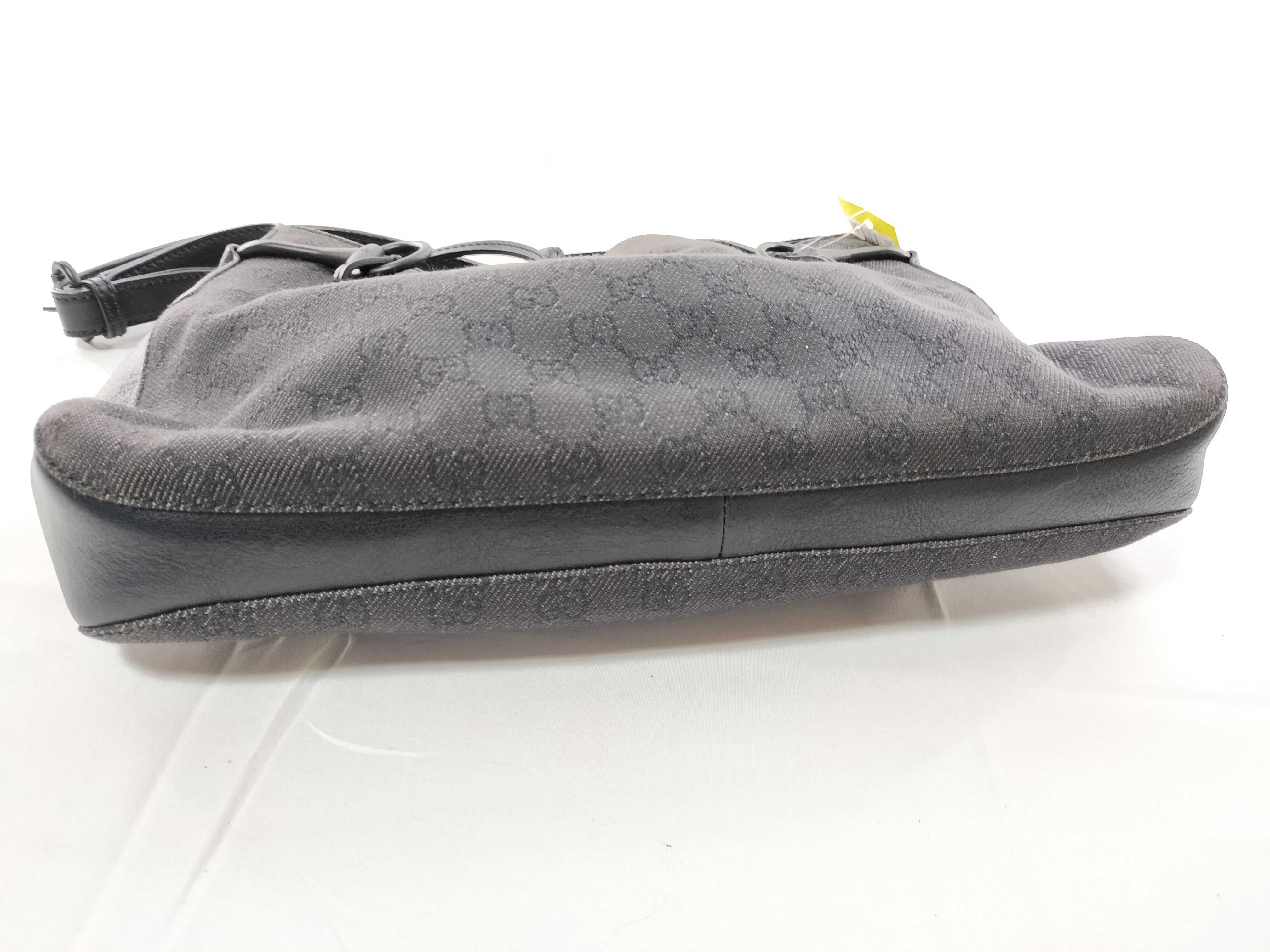 GG Canvas Horsebit One-Shoulder Bag 101975 214397 Black Shoulder Bag — view 7