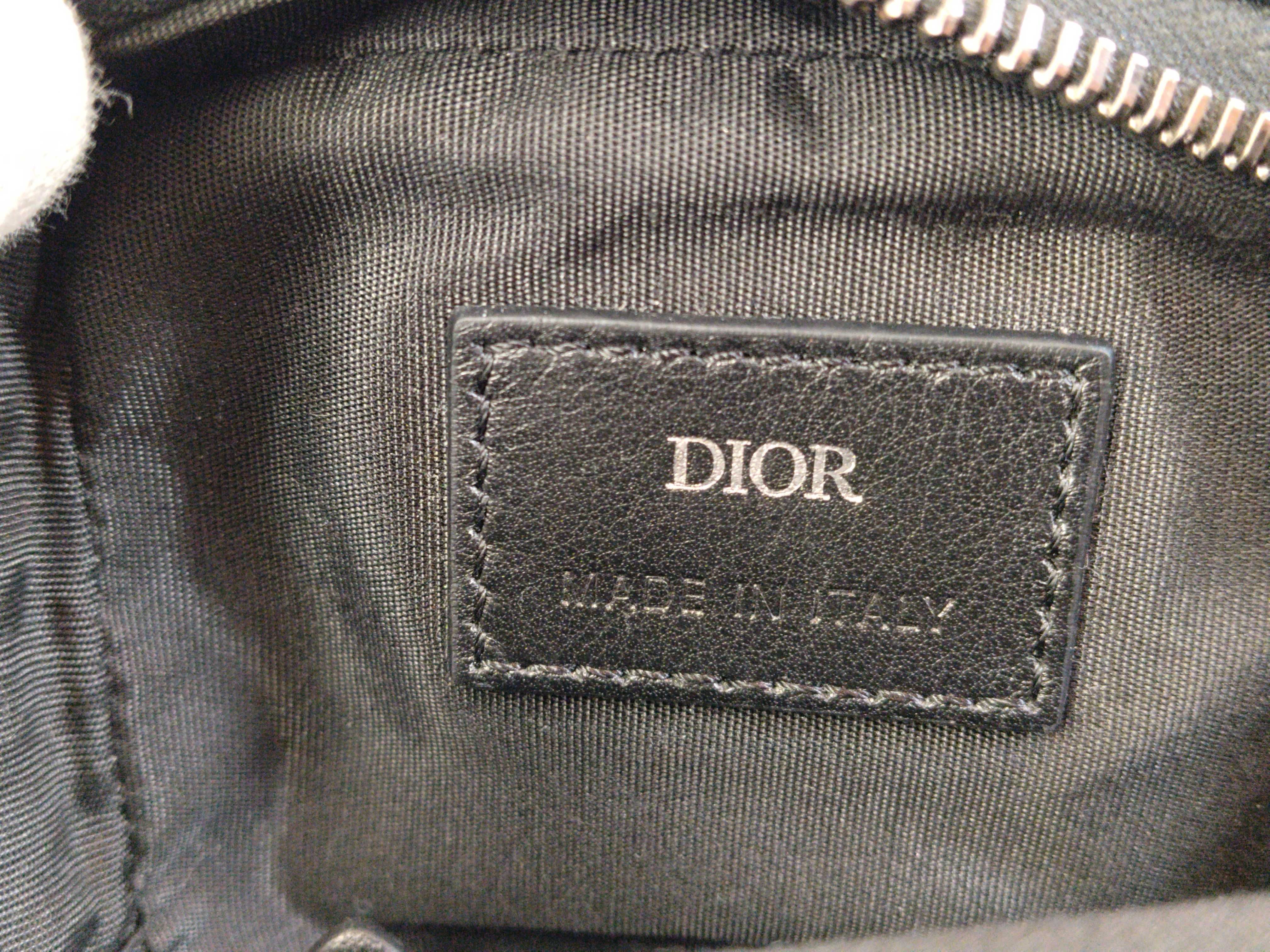 Trotter Dior Oblique Canvas x Leather 2-Way Shoulder Bag Black Shoulder Bag — view 13