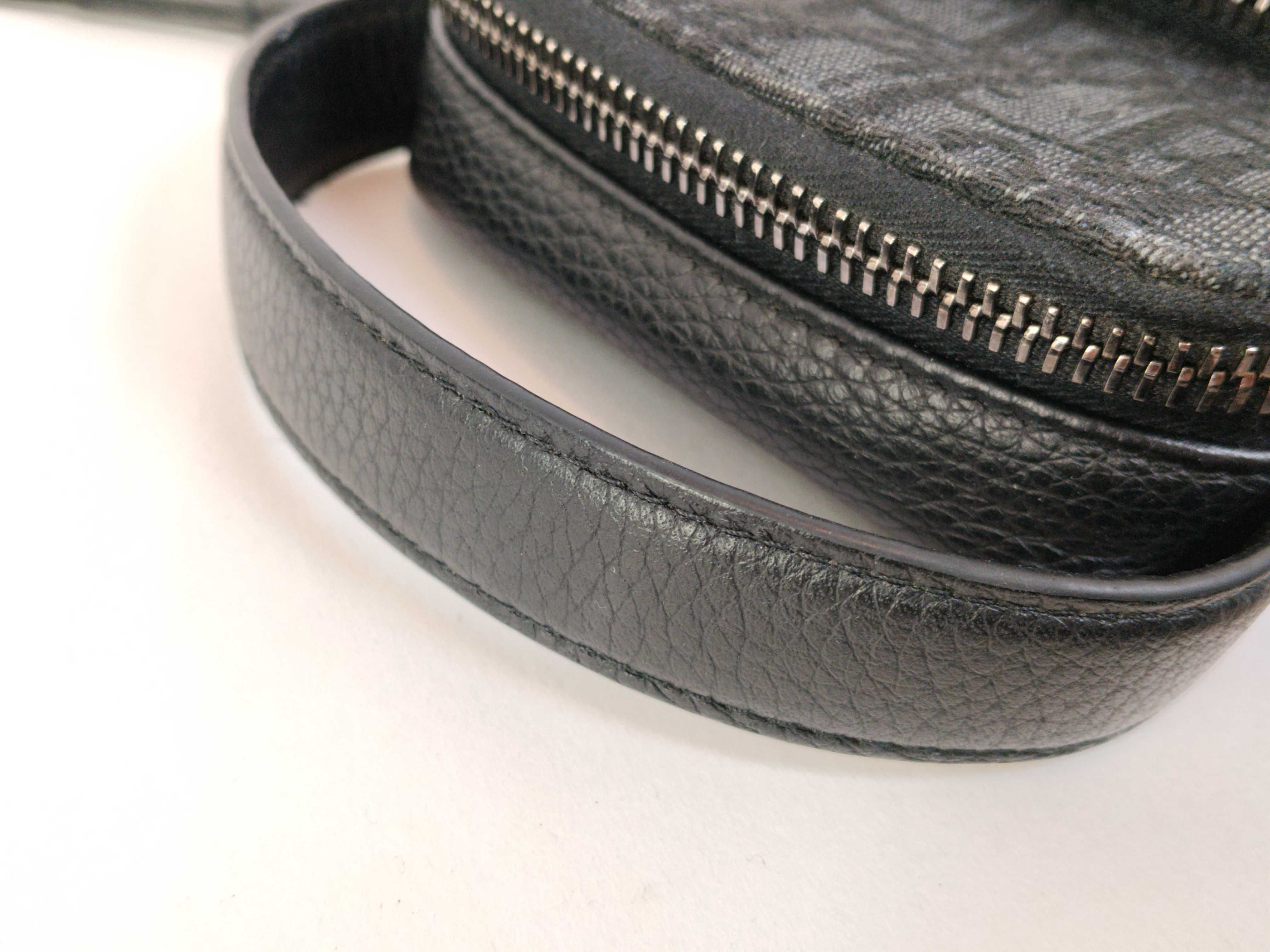 Trotter Dior Oblique Canvas x Leather 2-Way Shoulder Bag Black Shoulder Bag — view 4