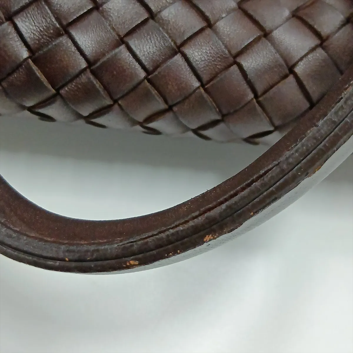 Intrecciato Cabas PM Leather Tote Bag, Brown — view 14