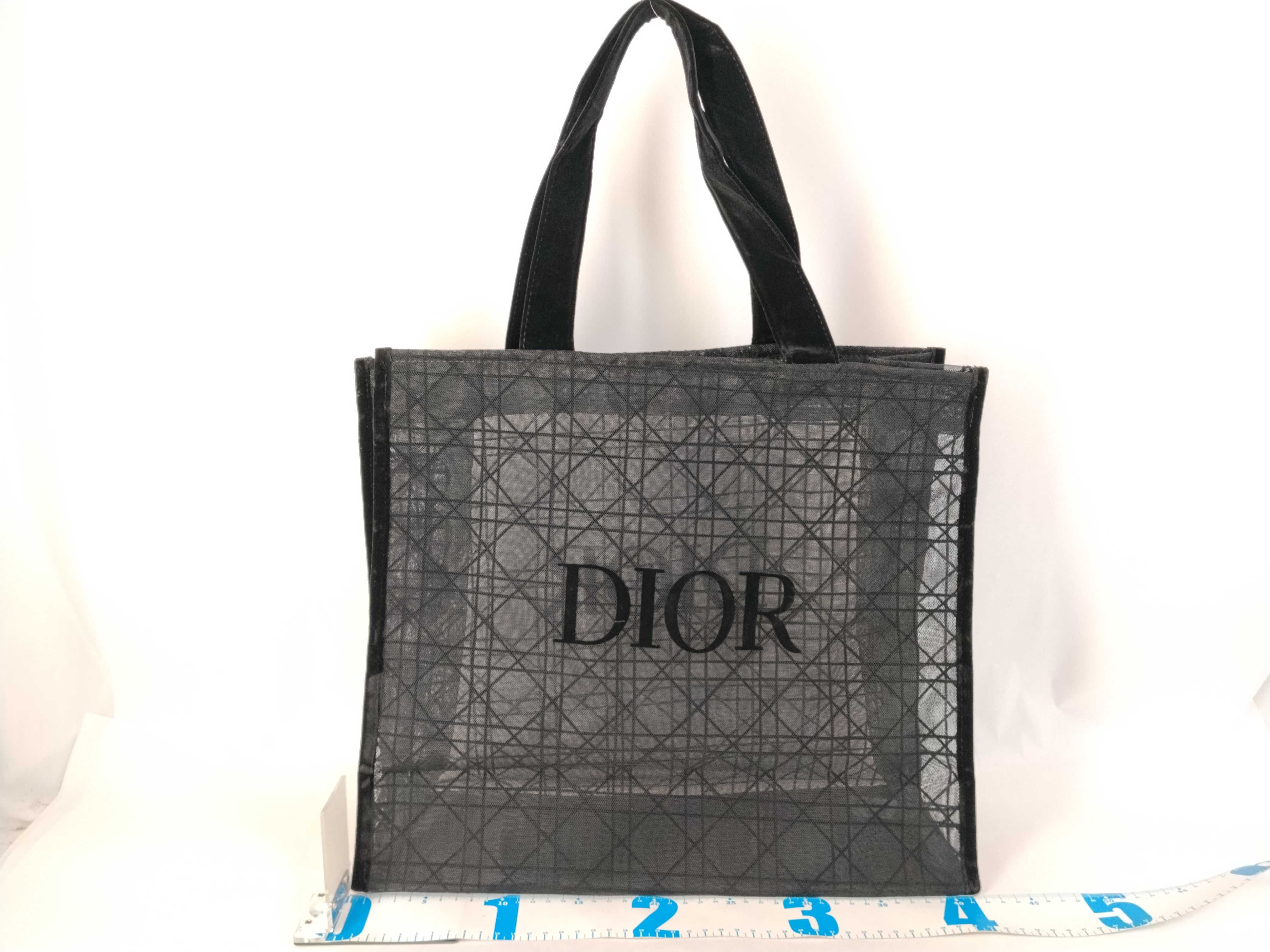 Christian Tote Bag Christian Dior Mesh Tote Novelty Tote Bag — view 2