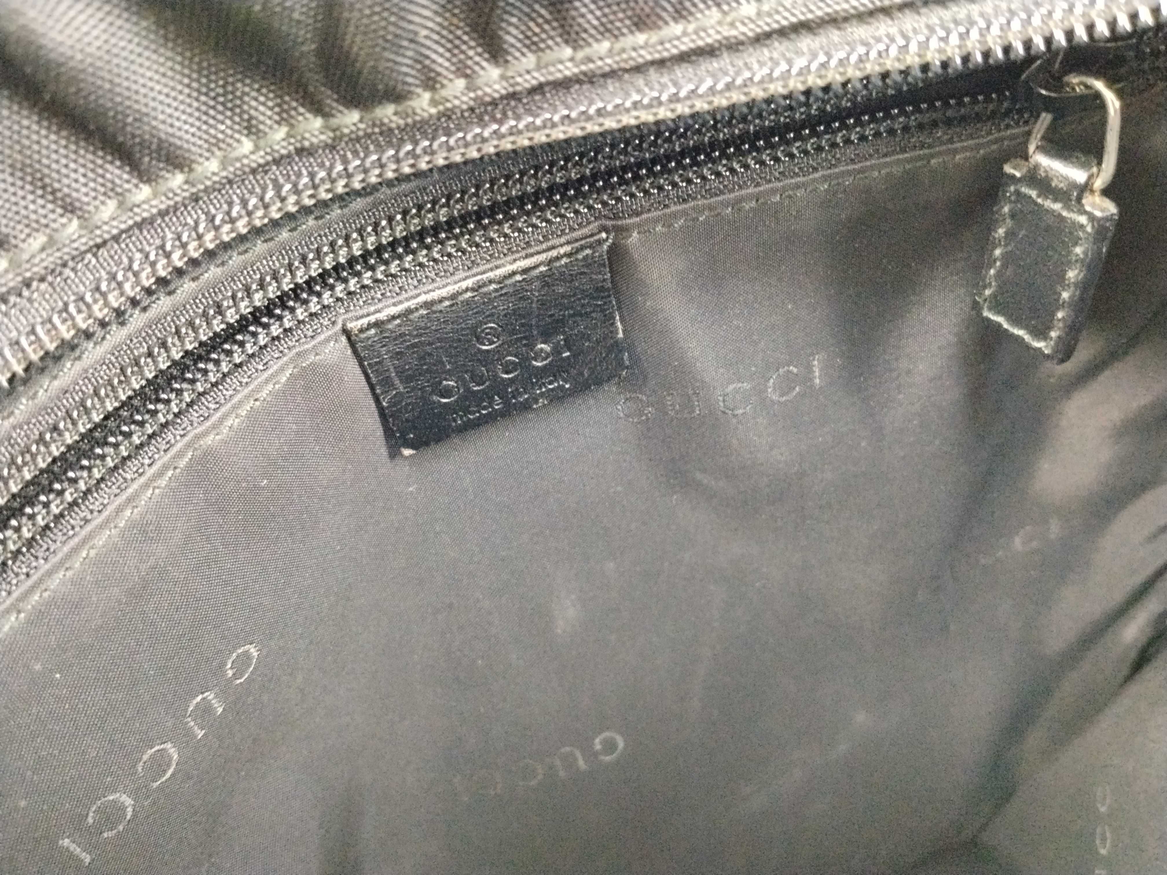 Nylon Shoulder Bag with Logo Plate — view 11