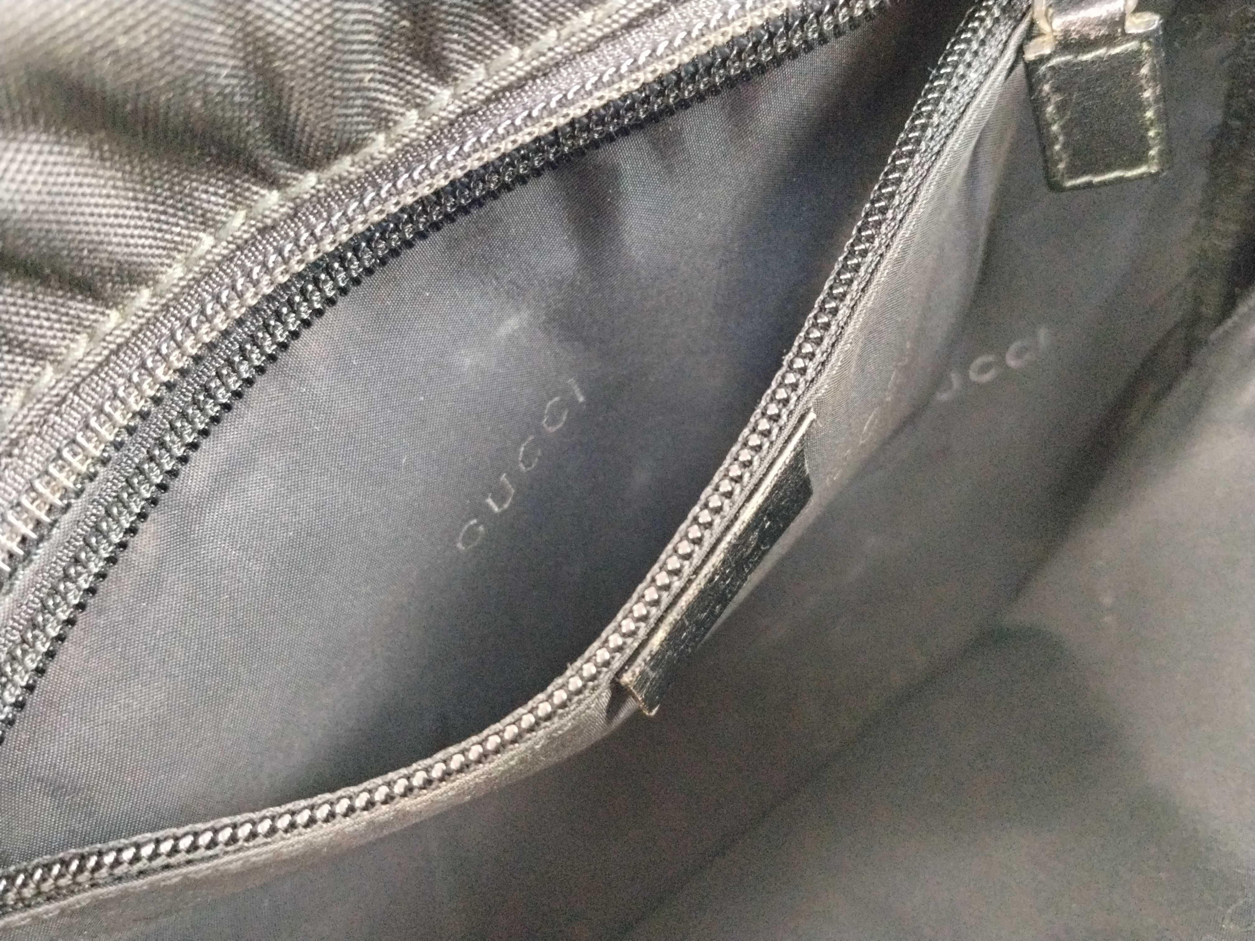 Nylon Shoulder Bag with Logo Plate — view 12