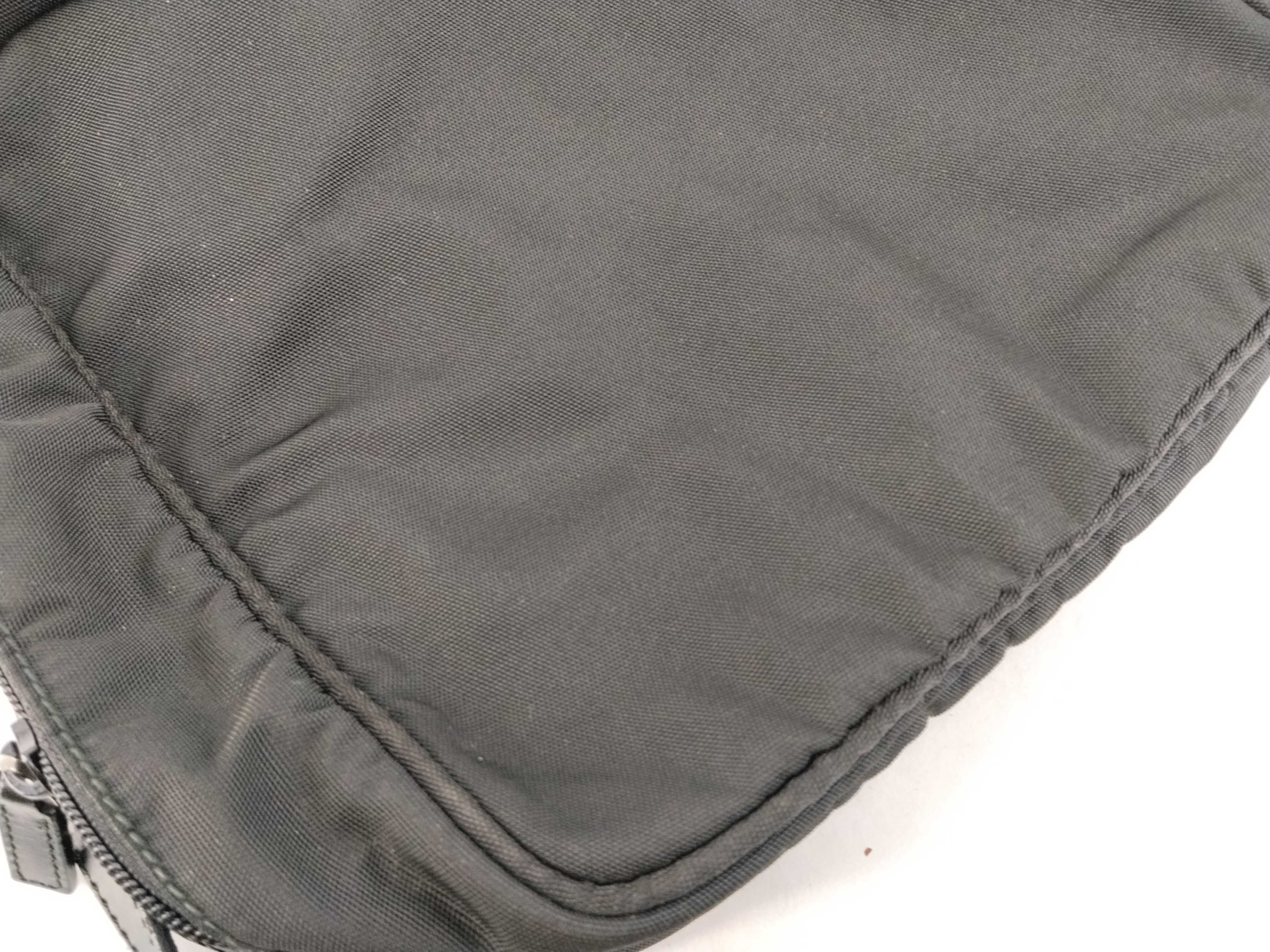 Nylon Shoulder Bag with Logo Plate — view 14
