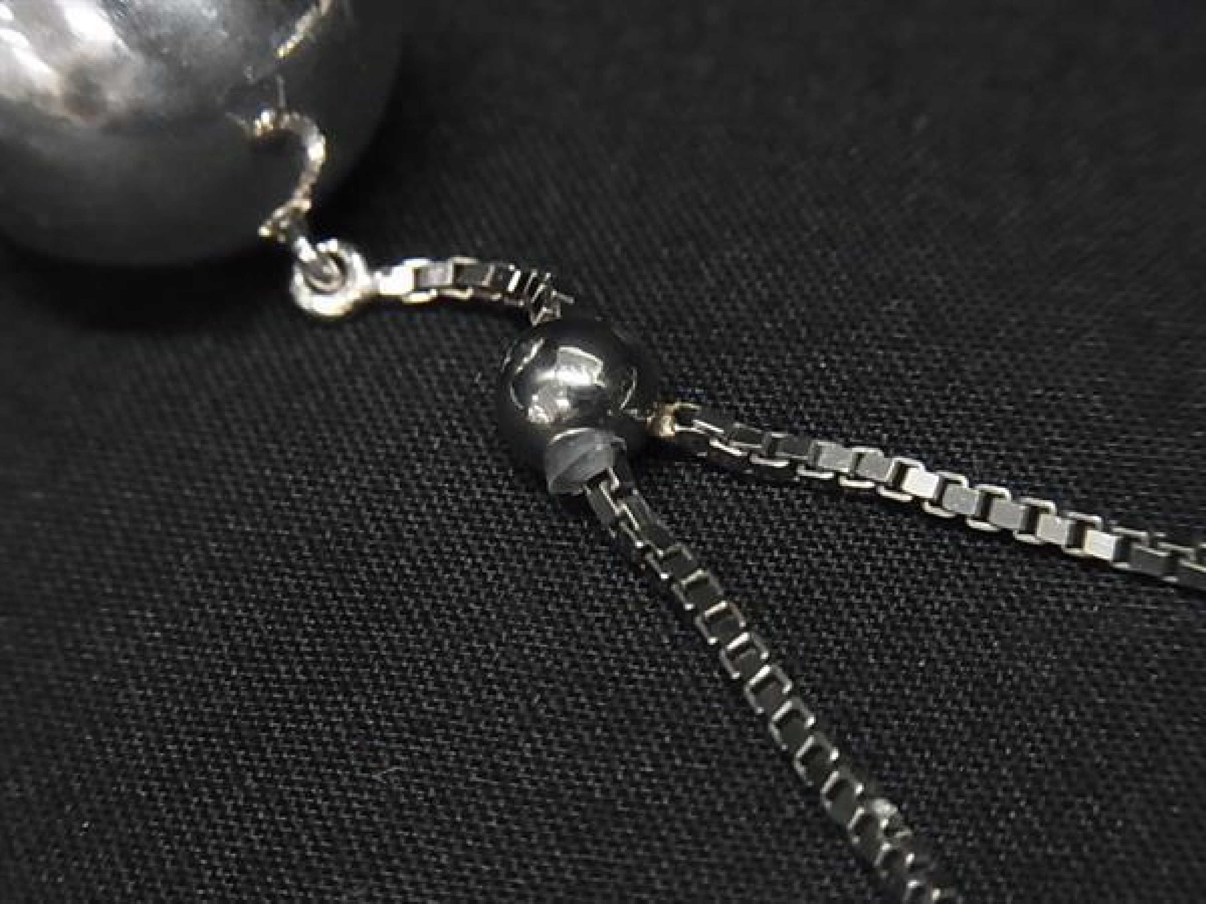 SV925 Long Pendant Necklace, Silver Tone, for Women and Men (BR4945) — view 3