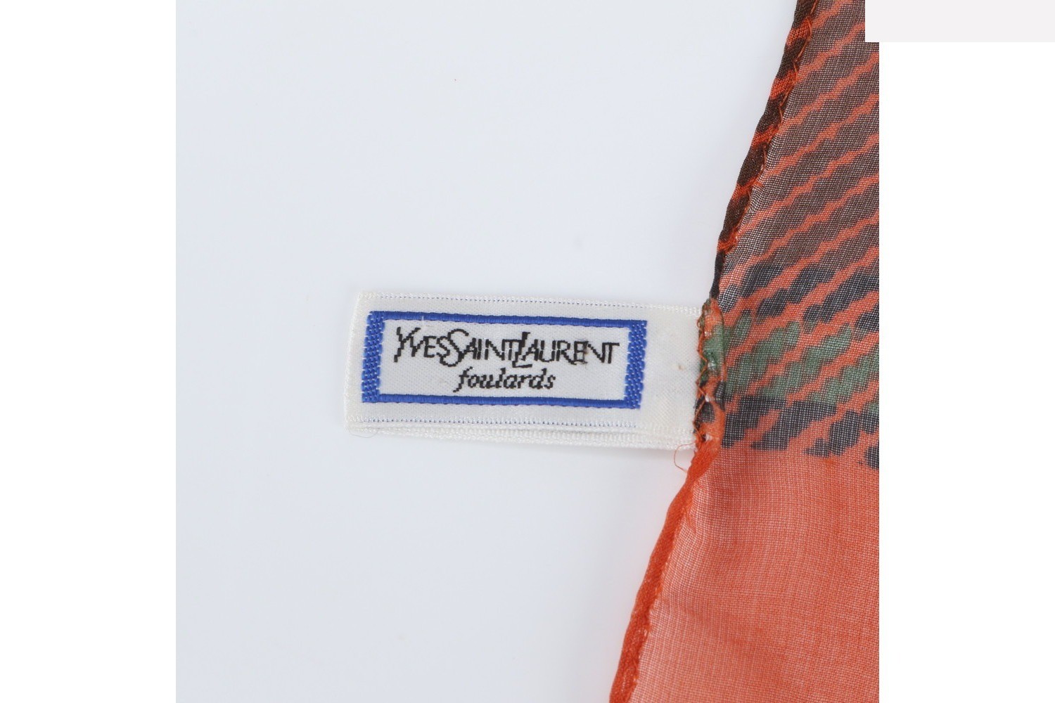 scarf, with tag, 100% silk. — view 4