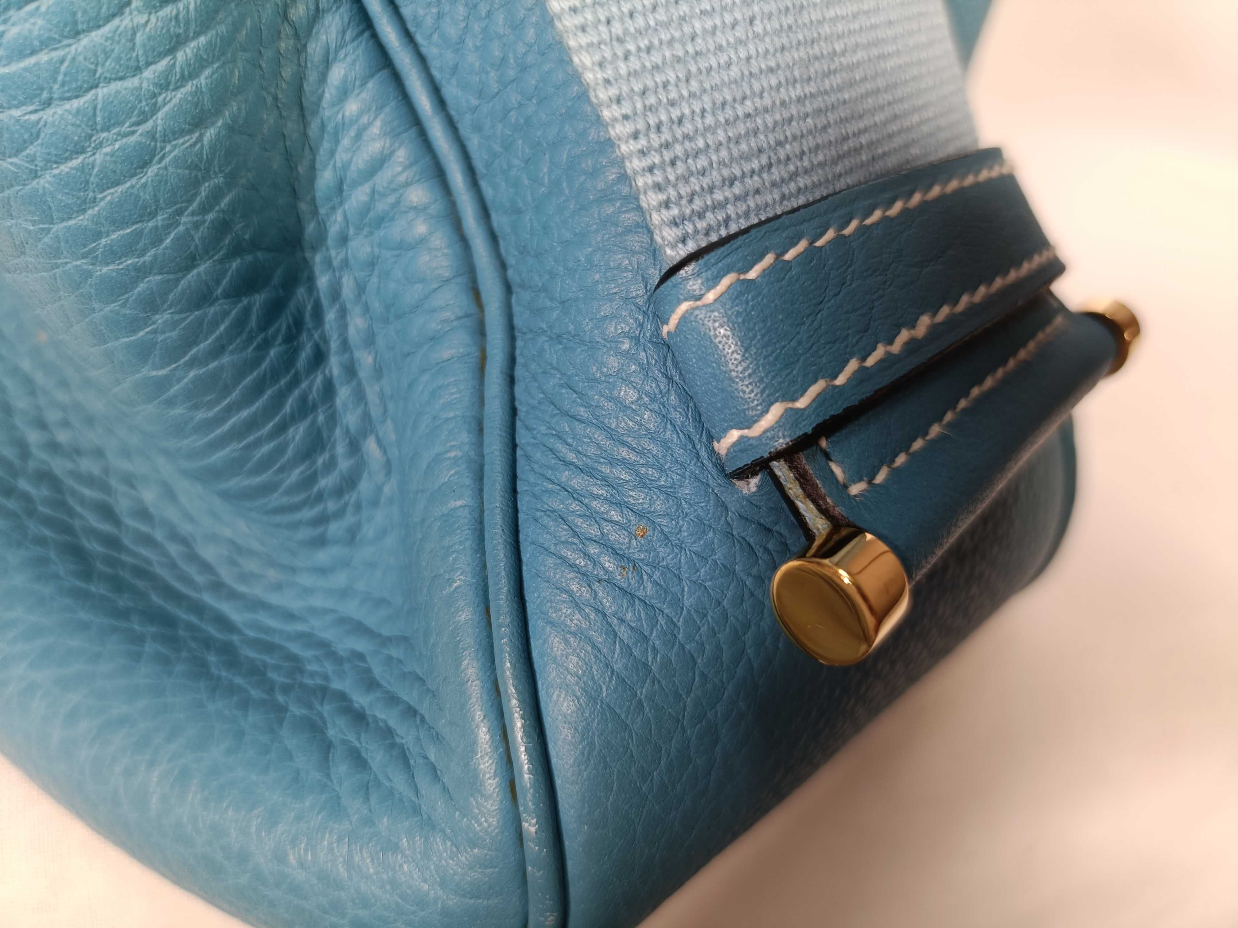 Saco Taurillon Clemence Blue Jean Ak stamp shoulder bag — view 15