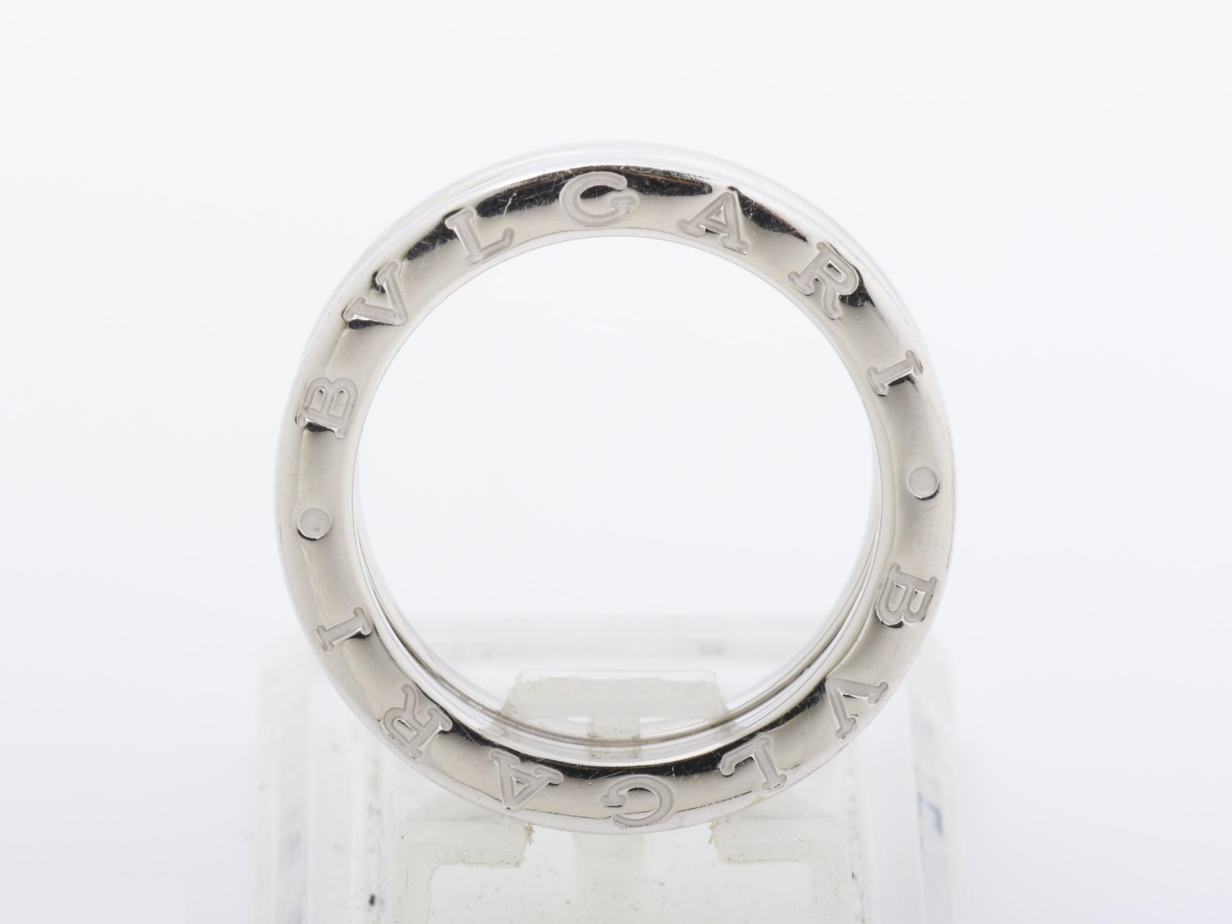 B.zero1 (precious metal) ring, 750WG, 9.3g, size #54 — view 5