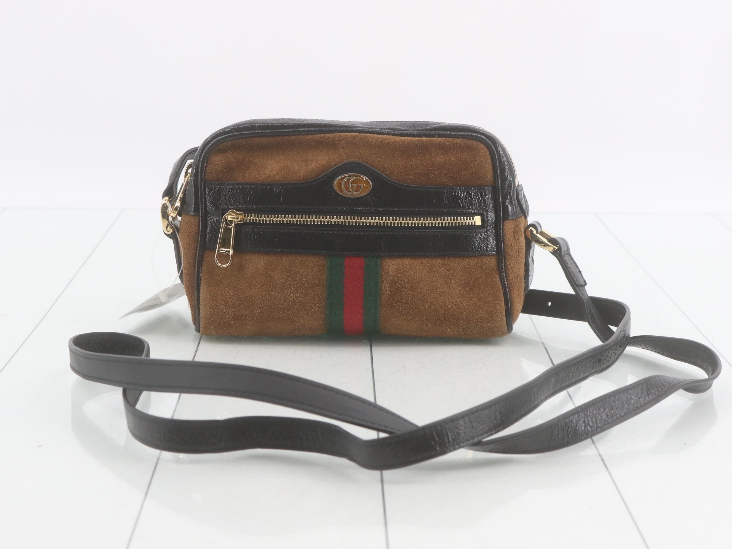 Ophidia Suede Mini Bag Crossbody
