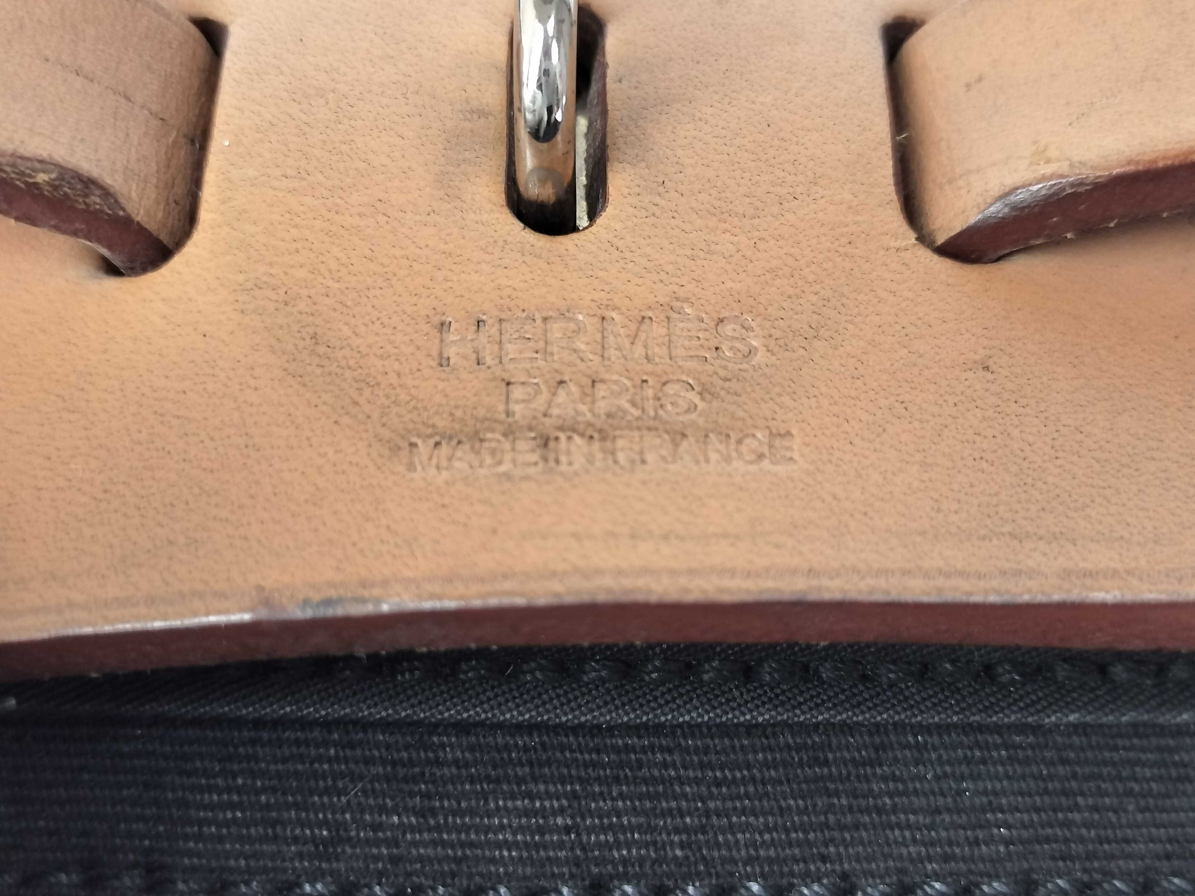 Herbag ID- Herbag PM Toile Officier X Vache Hunter Silver Metal Fittings Canvas Handbag — view 13