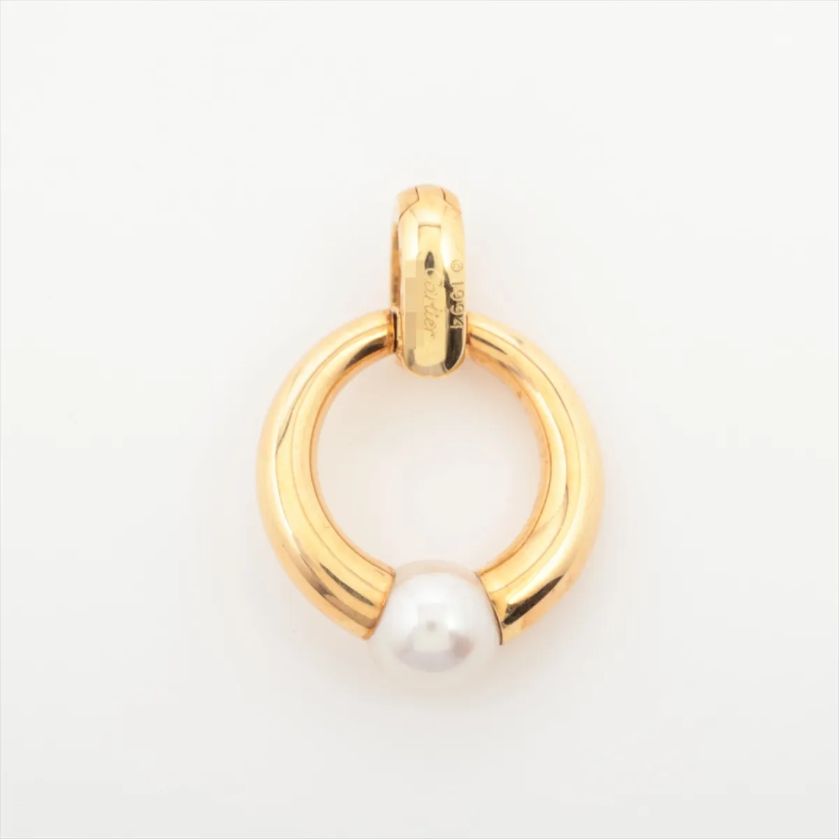 Perla Pearl Necklace Top 750(YG) 8.5g Approx. 8.5mm E02350 Hallmark — view 2