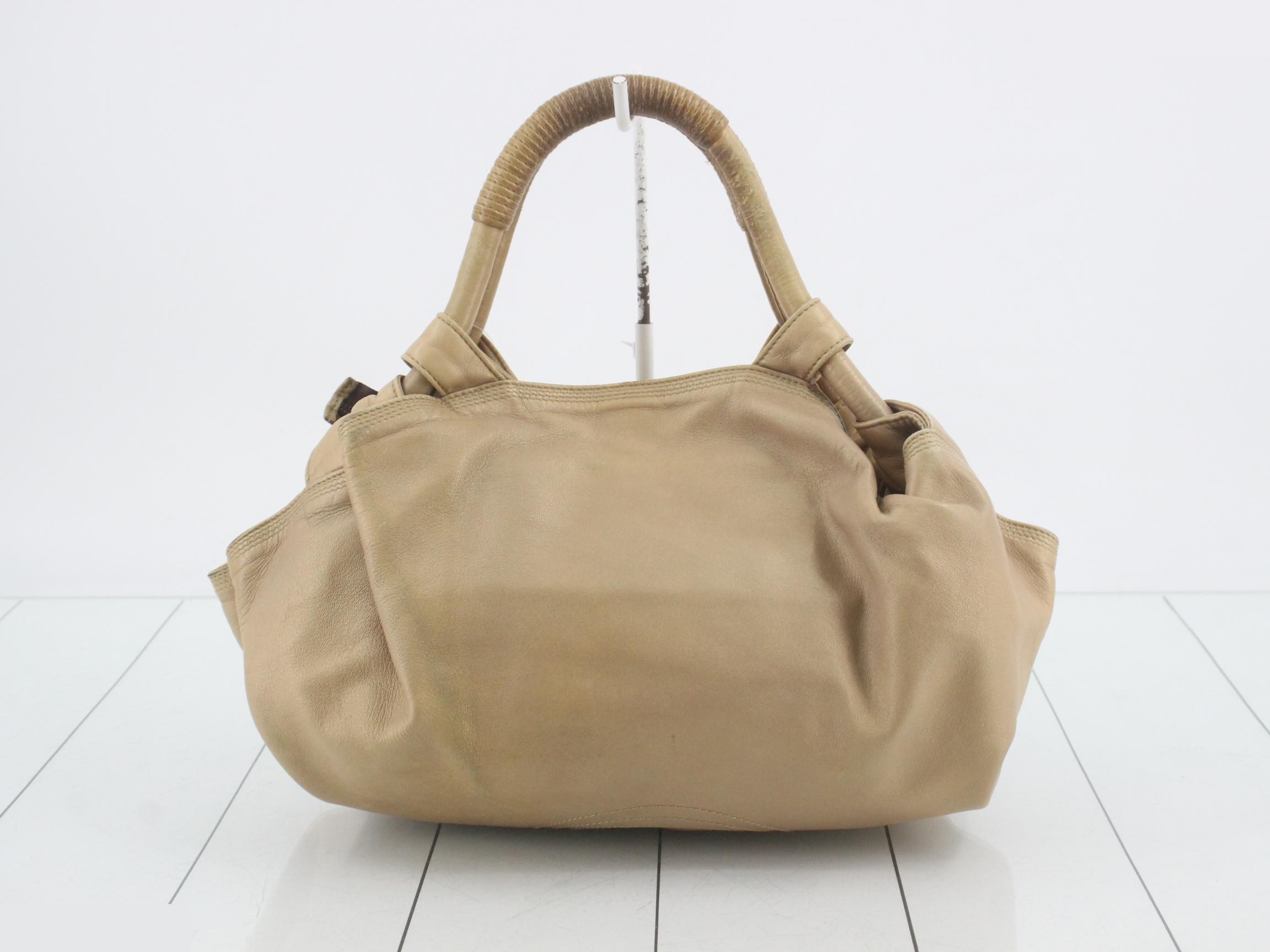 Nappa Aire handbag, Anagram pattern, gold beige, 080812 — view 2