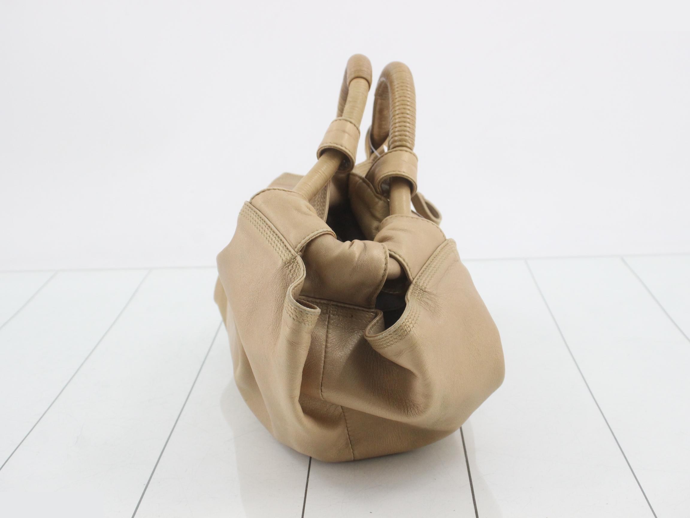 Nappa Aire handbag, Anagram pattern, gold beige, 080812 — view 4
