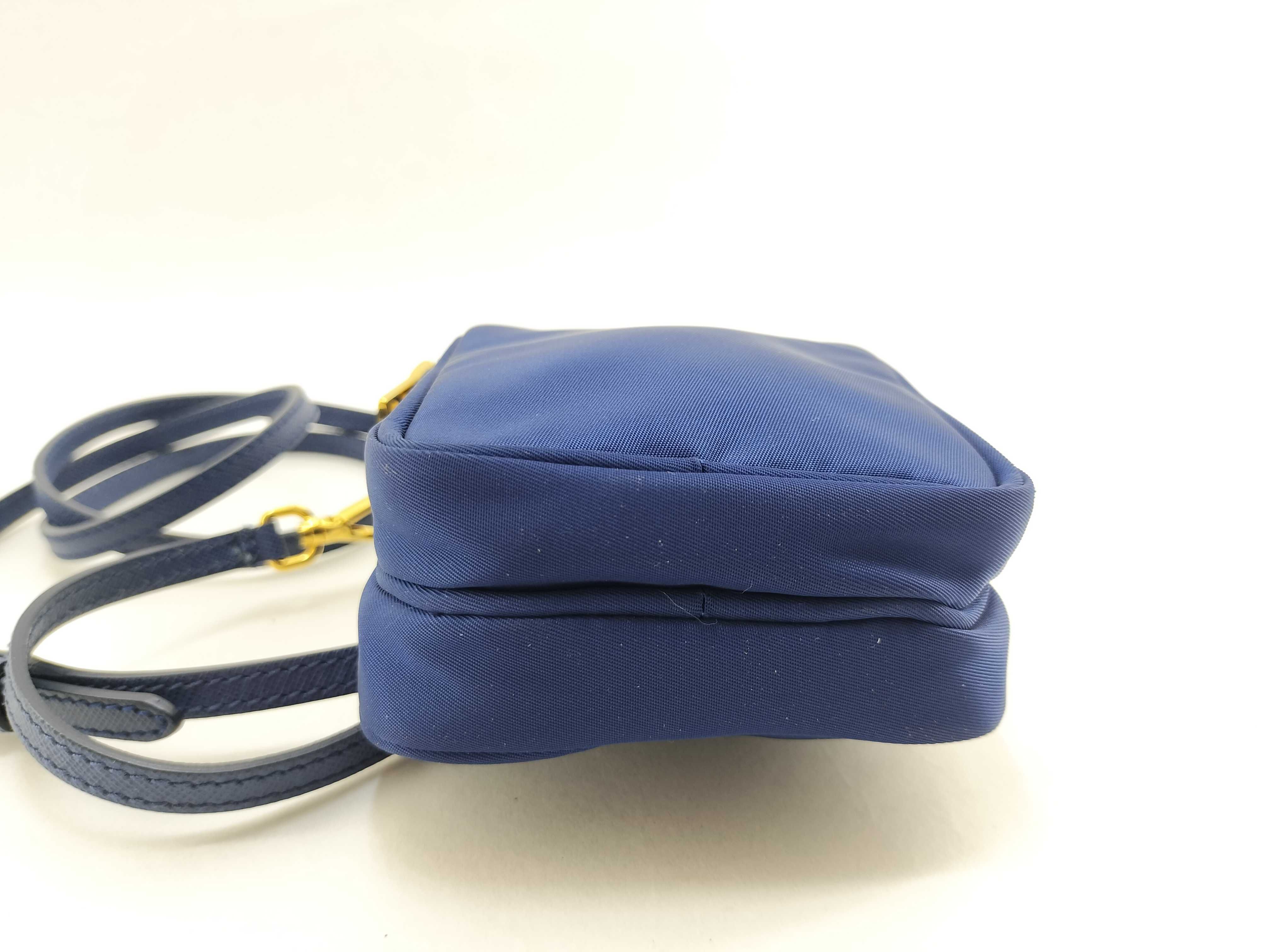 Nylon Shoulder Bag, Tessuto Nylon, Blue, Unused, with Pouch — view 7