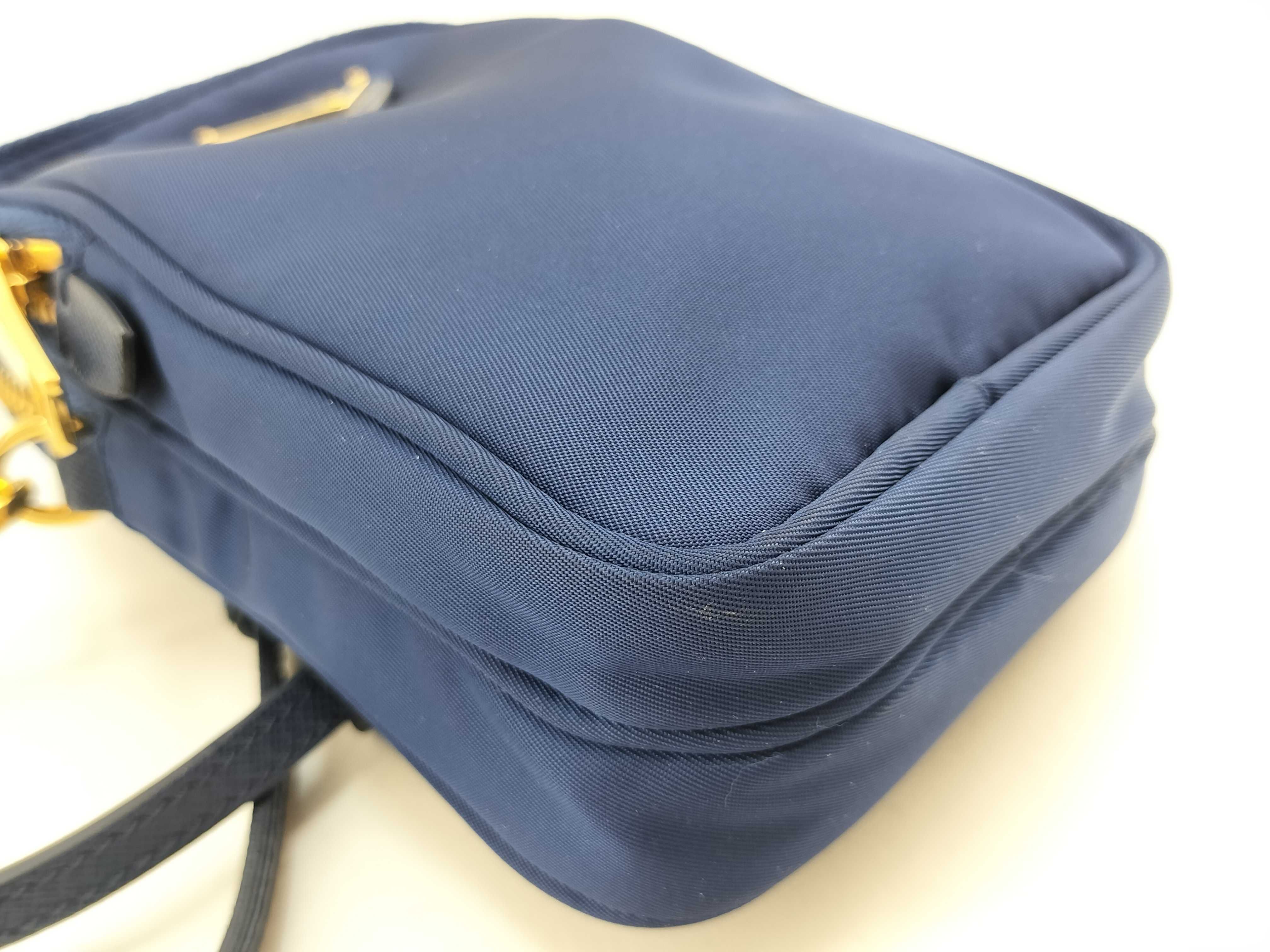 Nylon Shoulder Bag, Tessuto Nylon, Blue, Unused, with Pouch — view 8